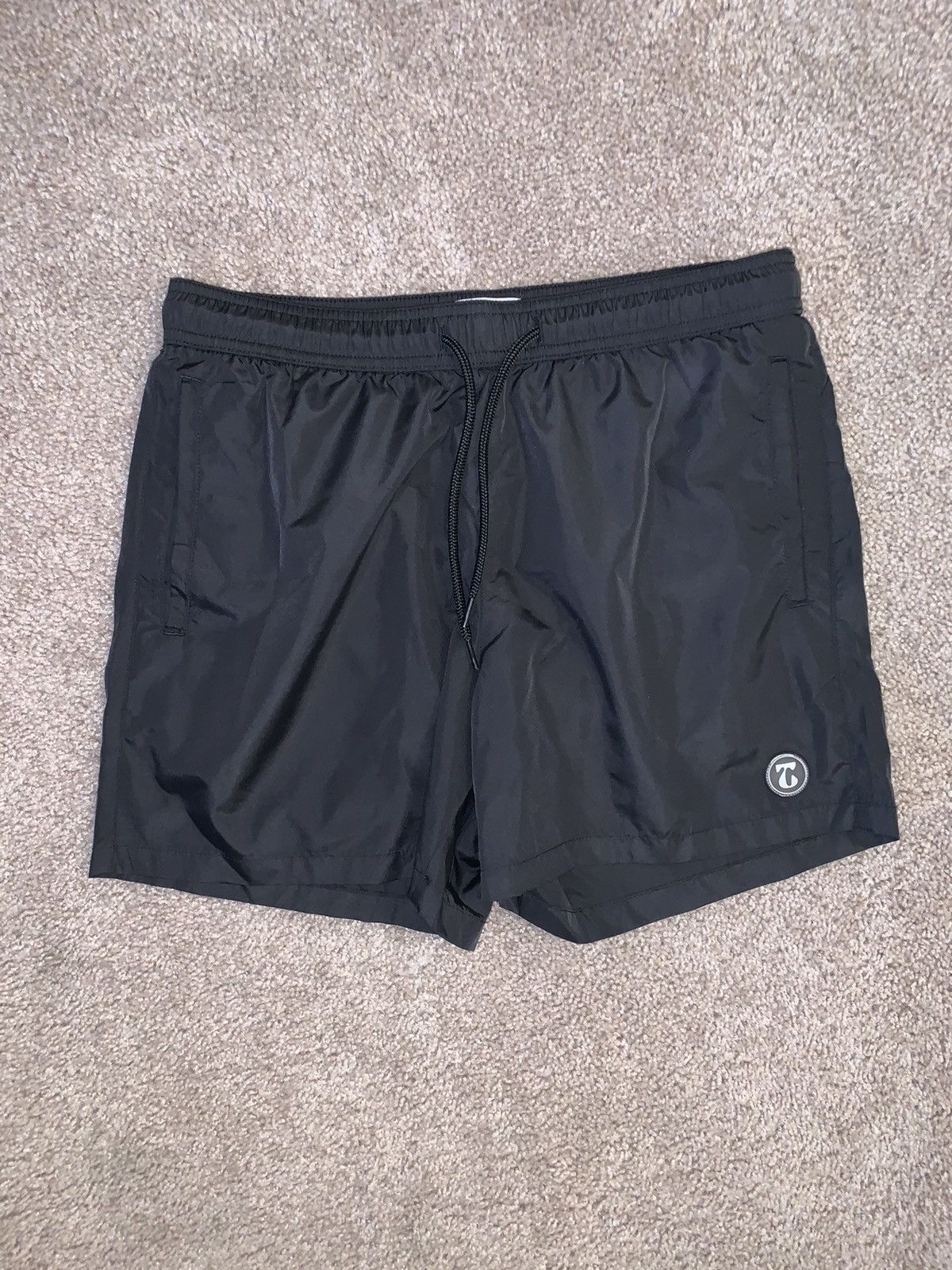 MNML × Nordstrom × Topman NWT TOPMAN GEL LOGO 5” SWIM TRUNK SHORTS SEMI REFLECTIVE Size US 32 / EU 48 - 1 Thumbnail