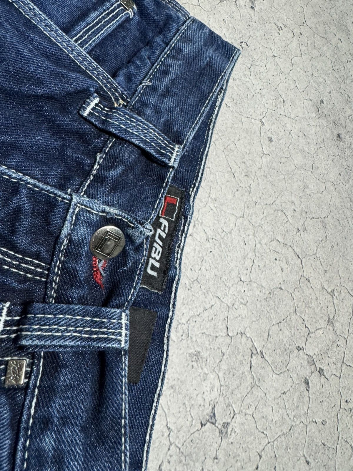 Fubu Vintage Fubu Cargo Rap Baggy Jeans Denim Hype Size US 28 / EU 44 - 5 Thumbnail