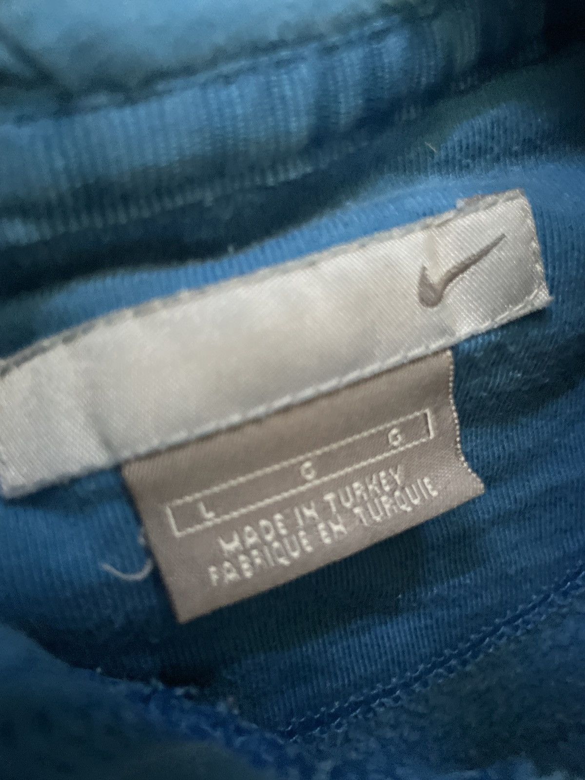Nike × Vintage 2000’s Vintage Tag on Blue Nike Hoodie Size US L / EU 52-54 / 3 - 2 Thumbnail