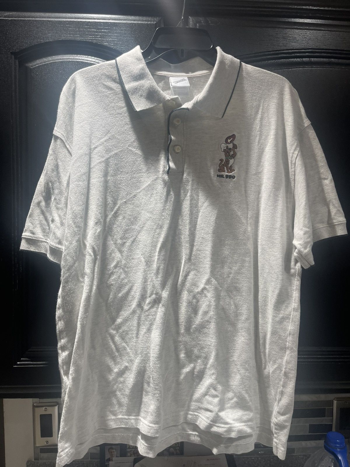 Warner Bros Vintage Warner Bros. Cartoon Network Scooby Doo Mr. BBQ Polo Size US L / EU 52-54 / 3 - 1 Thumbnail