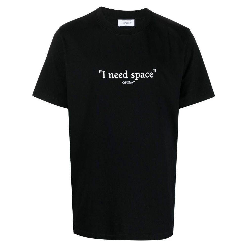 OFF-WHITE BLACK STAMPA T-SHIRT SIZE M