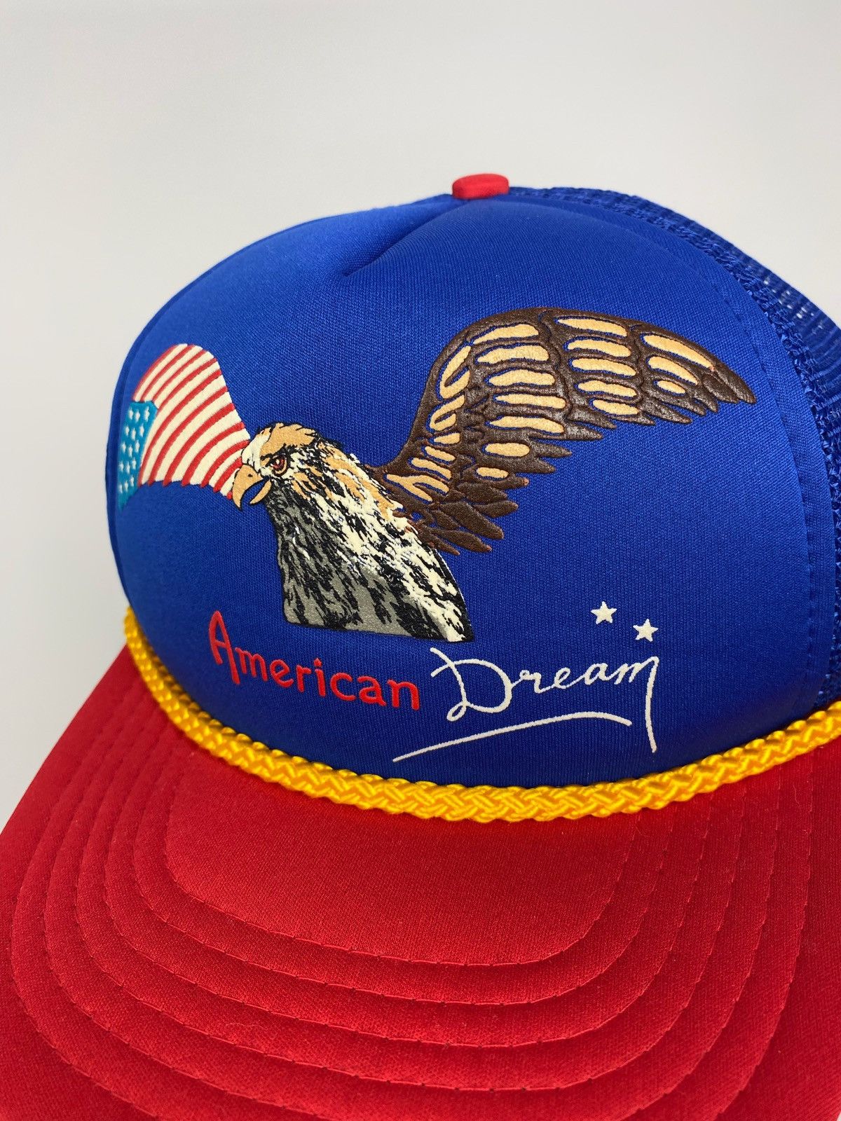 Vintage 1990’s Vintage American Dream Graphic Foam Trucker Hat Size ONE SIZE - 3 Thumbnail
