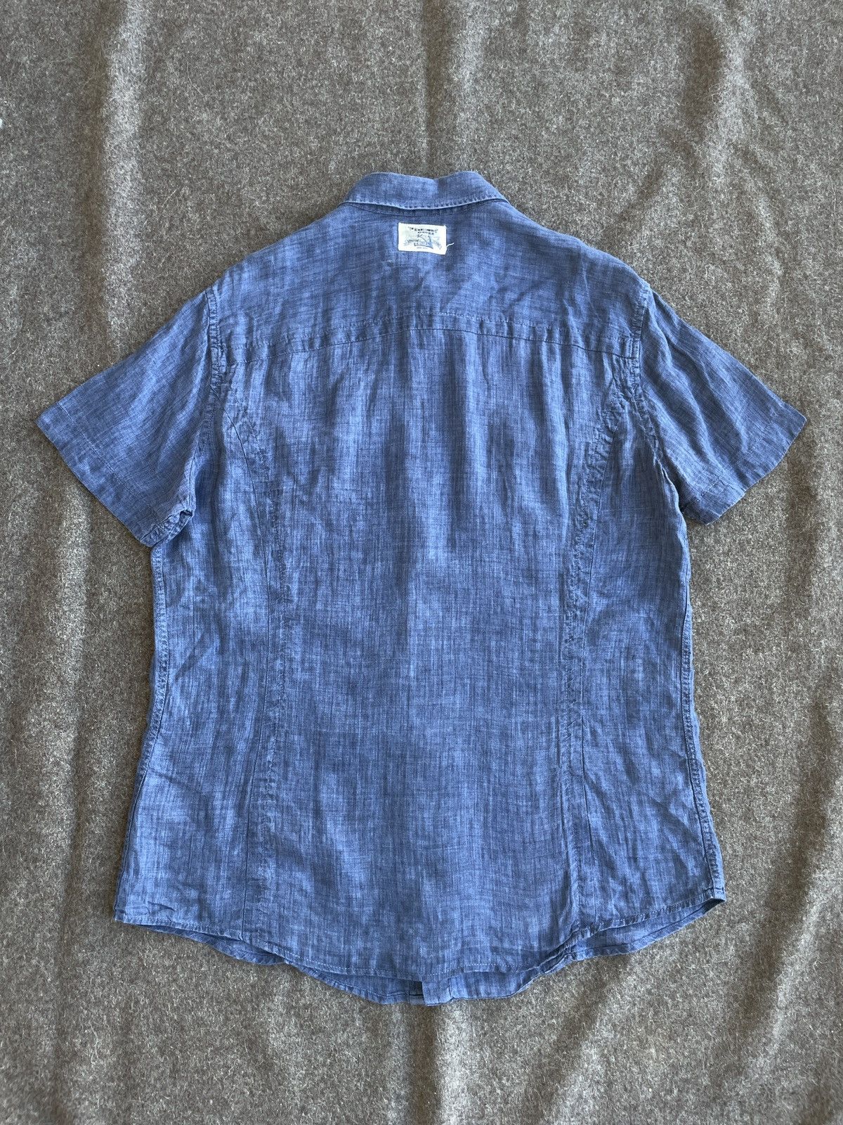 Armani Armani Jeans Linen Shirt Size US XL / EU 56 / 4 - 5 Thumbnail