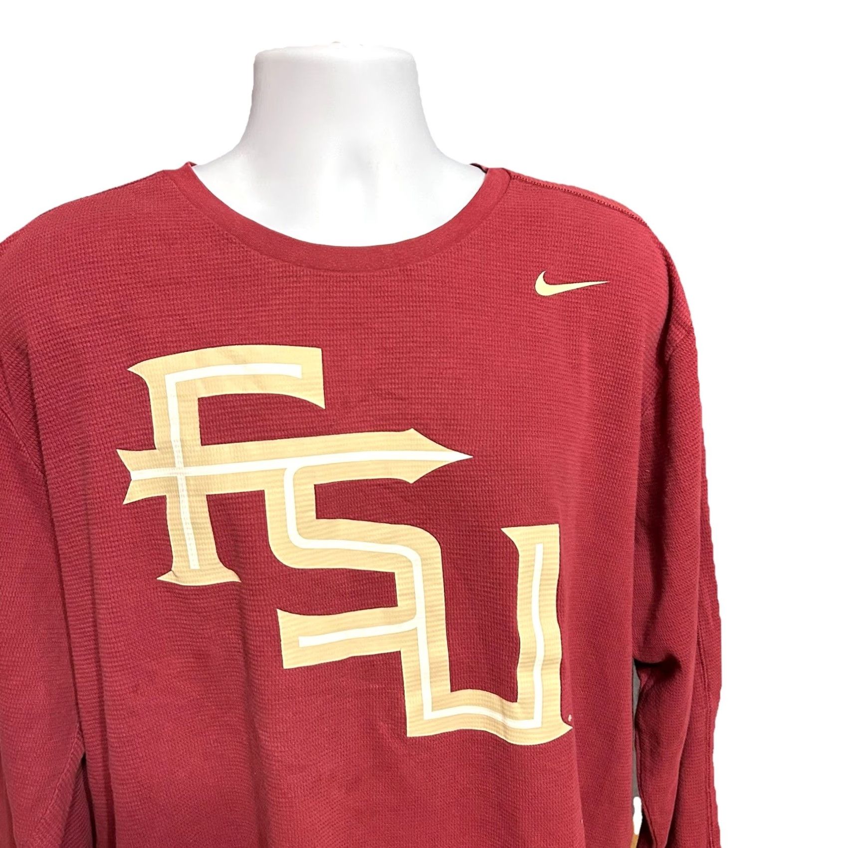 Nike Nike Long Sleeve Shirt Men 2XL Florida State Seminoles Maroon Graphic Print Slim Fit? Regular Fit Size US XXL / EU 58 / 5 - 5 Thumbnail
