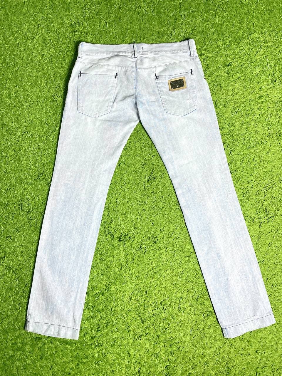 Dolce & Gabbana Dolce & Gabbana Logo Washed Distressed Bleached Jeans Denim Size US 34 / EU 50 - 2 Thumbnail