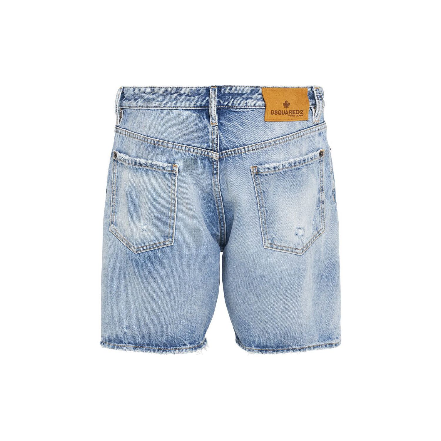 Dsquared2 DSQUARED2 Marine Blue Denim Shorts New & Authentic (Men's si Size US 36 / EU 52 - 2 Thumbnail