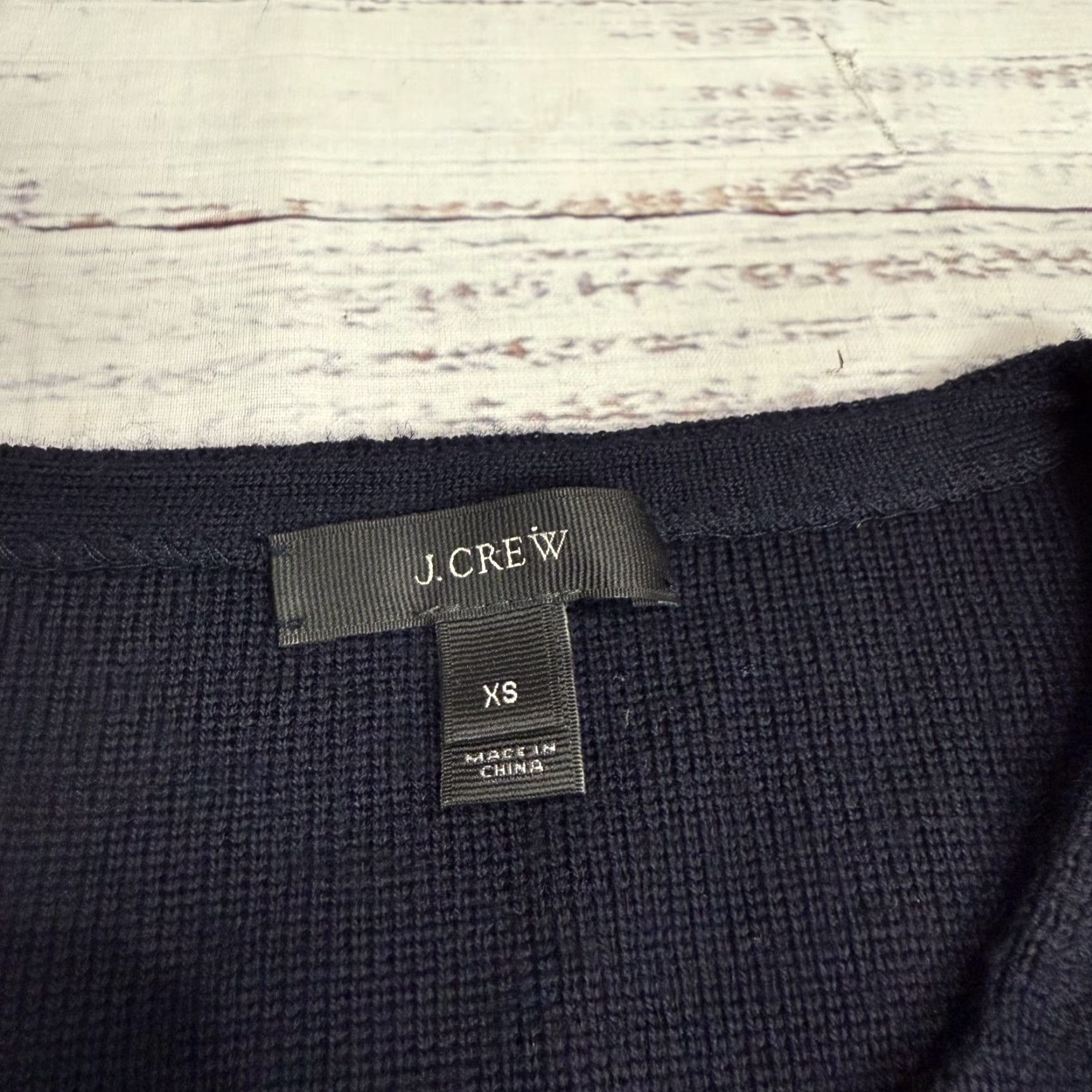 J.Crew VINTAGE Women's J. Crew Blue Knit Sweater Pullover 100% Merino Wool XS Womens Pullover Knit Wool Blue XS Merino J.Crew Shirt Sweater Size XS / US 0-2 / IT 36-38 - 5 Thumbnail
