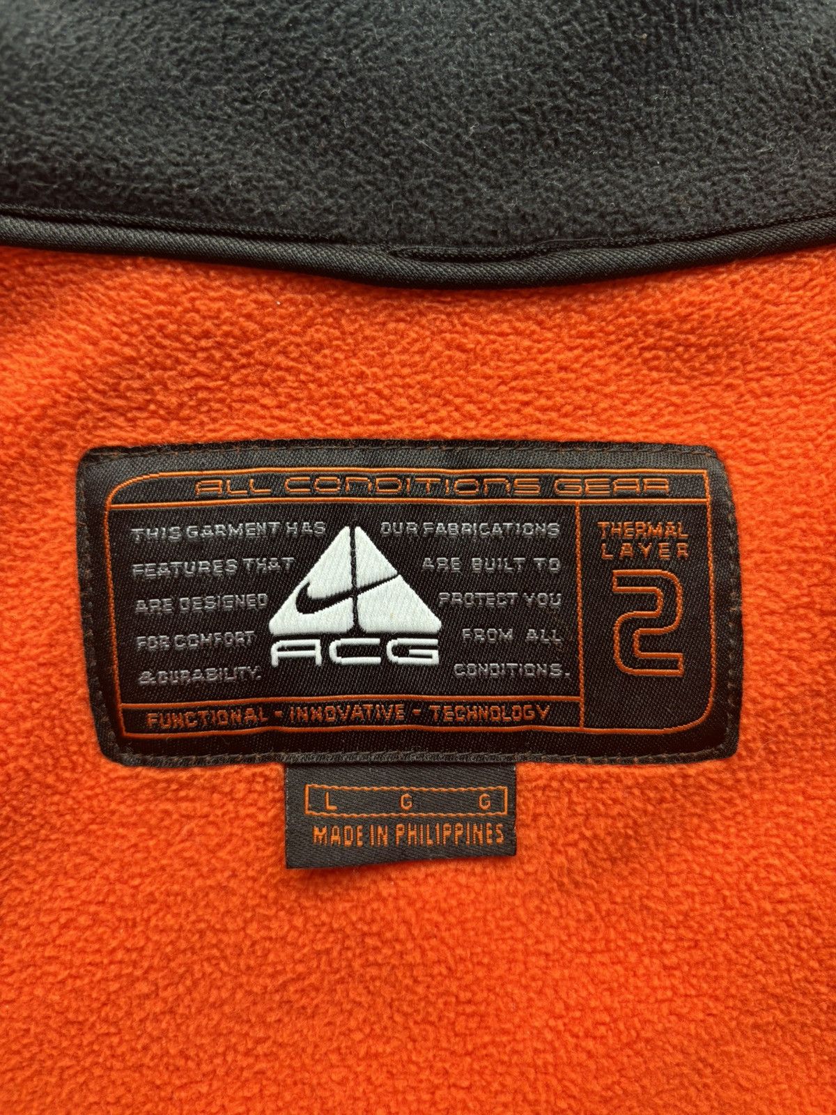 Nike ACG Nike ACG Vintage Blue/Orange 3-Layer Fleece Jacket US L Size US L / EU 52-54 / 3 - 5 Thumbnail