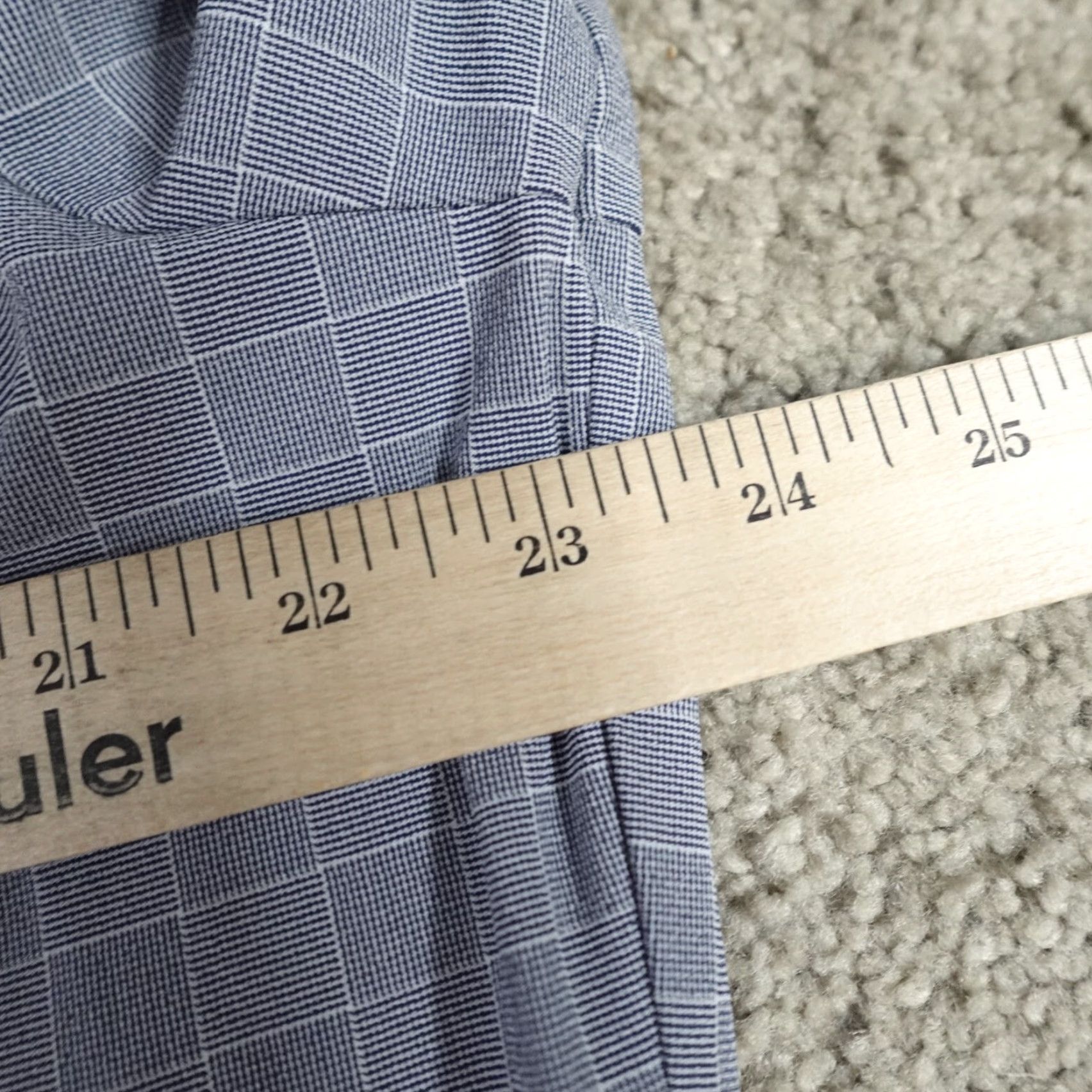 Mizzen+Main Mizzen+Main Shirt XL Blue Gray Plaid Trim Performance Button-Up Long Sleeve Collared Men Size US XL / EU 56 / 4 - 6 Thumbnail