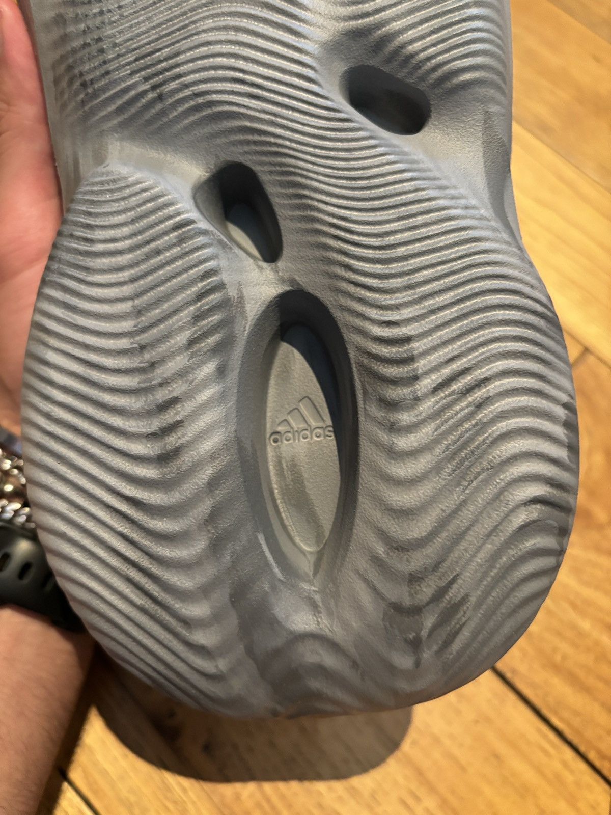 Adidas × Kanye West Yeezy Foam RNR MX Granite Size US 12 / EU 45 - 4 Thumbnail
