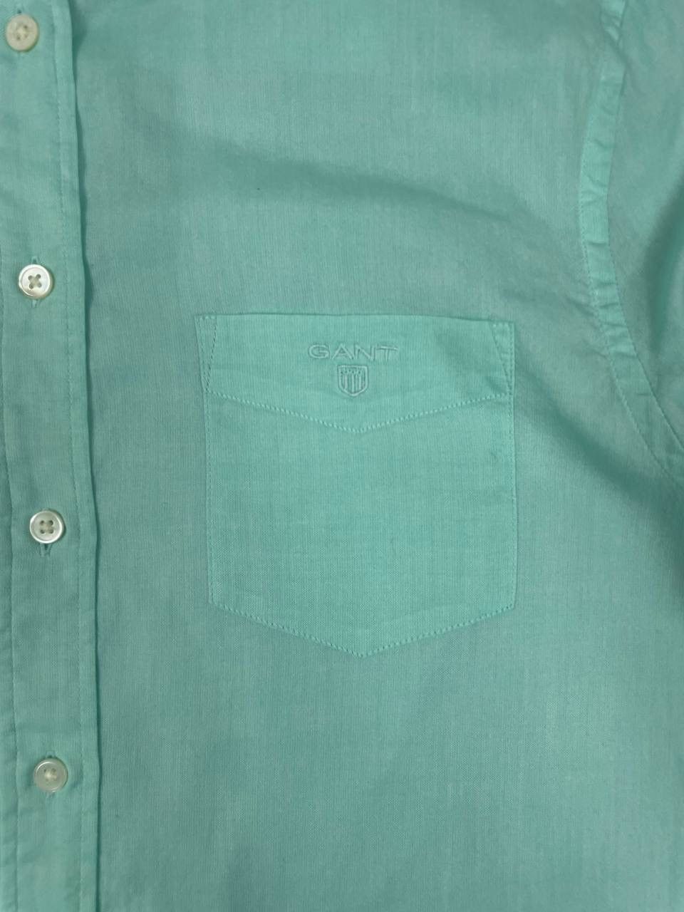 Gant Gant Men Cotton Button Down Shirt Mint Green Size S Size US S / EU 44-46 / 1 - 3 Thumbnail