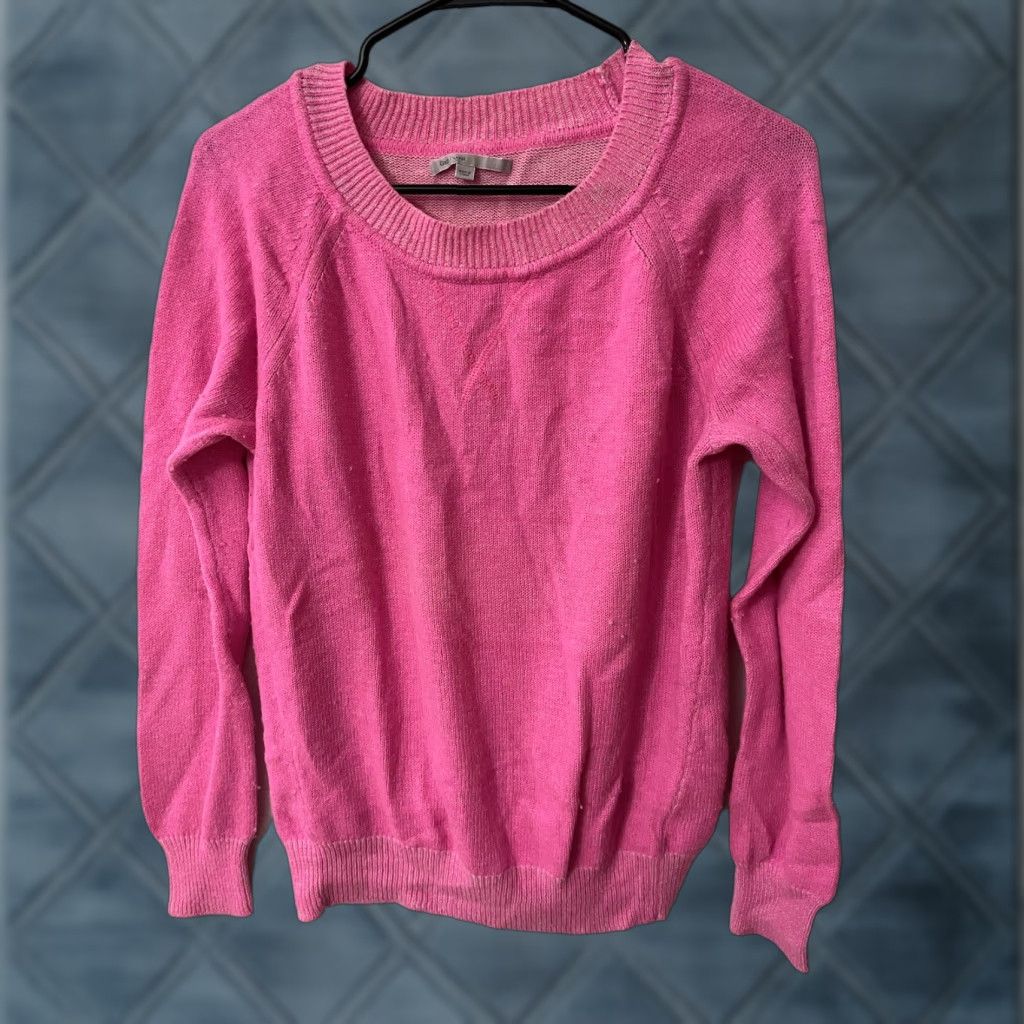 Gap Gap Womens Large Wool Blend Pullover Long Sleeve Crew Neck Sweater Pink Size L / US 10 / IT 46 - 1 Thumbnail