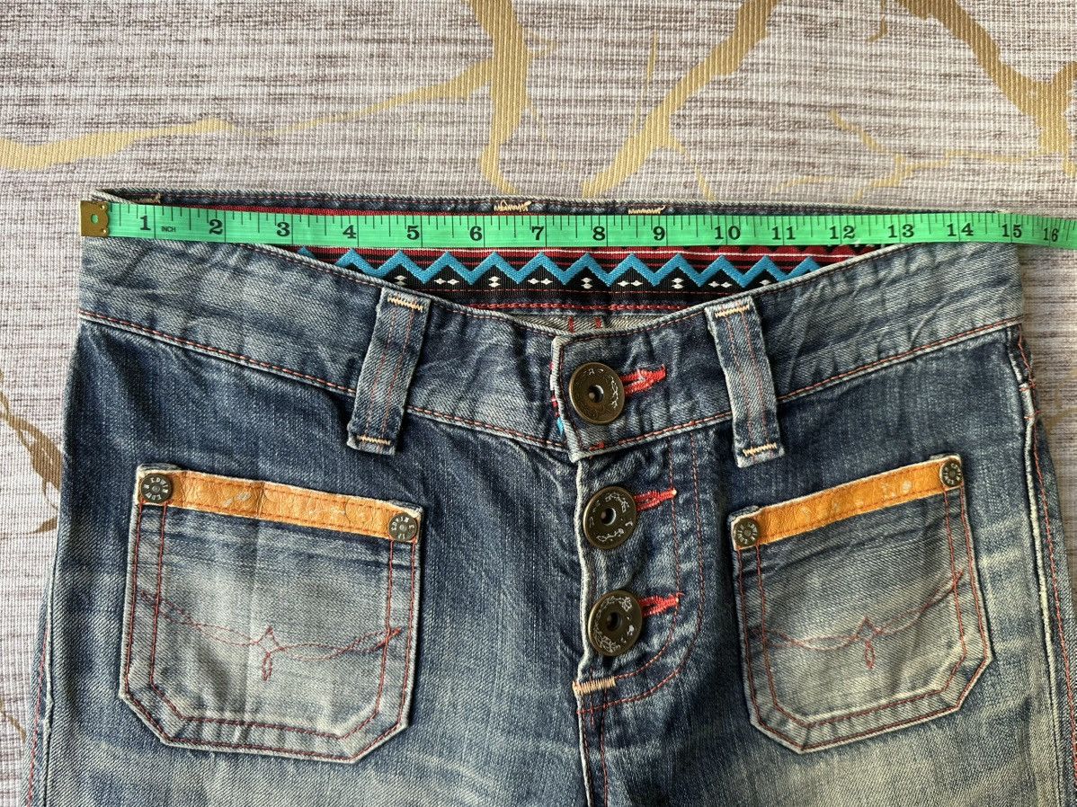 Edwin FLARE Edwin Blue Trip Fatigue Design Distressed Denim Size US 29 - 5 Thumbnail