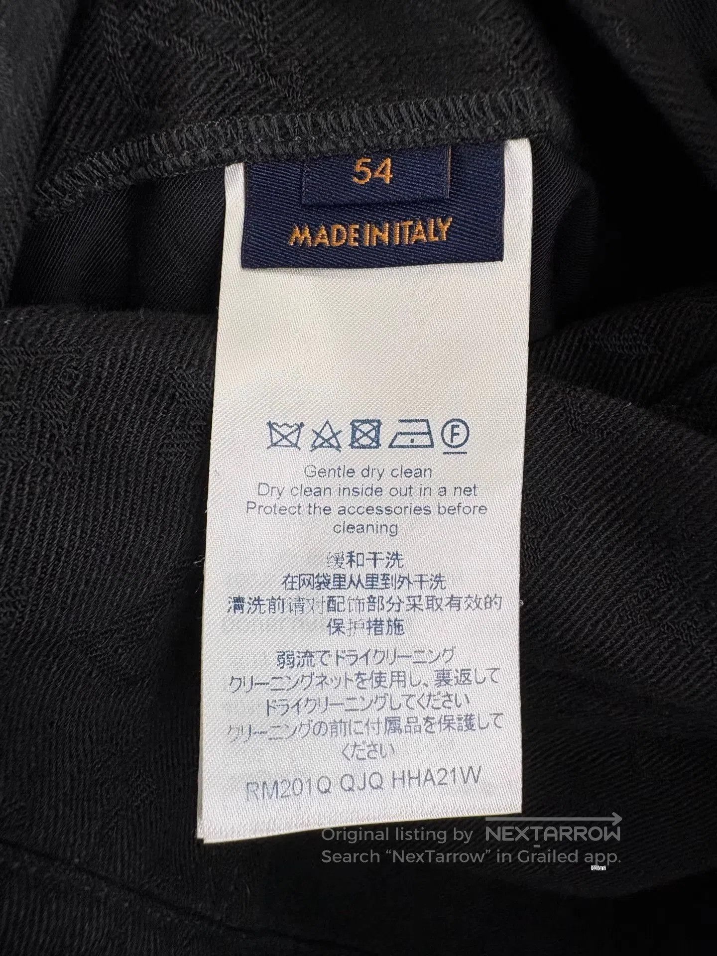 Louis Vuitton Black Denim Jacket with Button Front and Pockets. Size US L / EU 52-54 / 3 - 5 Thumbnail