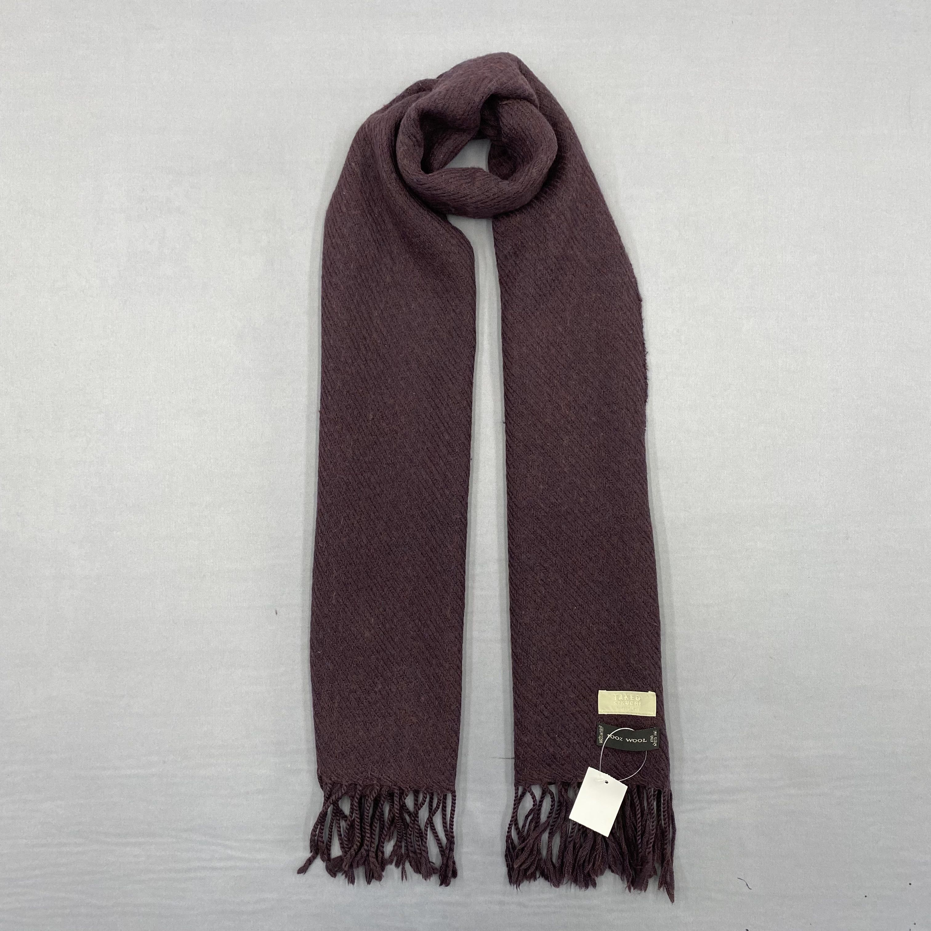 Takeo Kikuchi Vintage Takeo Kikuchi Scarf Muffler Wool Scarves Size ONE SIZE - 1 Thumbnail