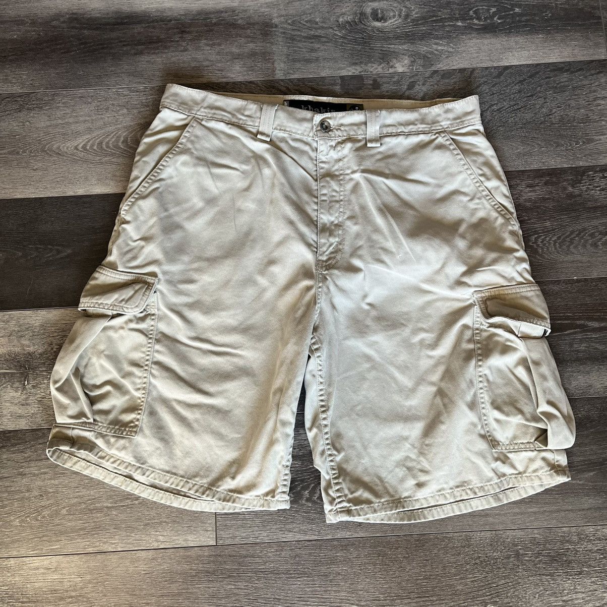 Levi's Vintage 1990s Levi’s Silver Tab Khakis Cargo Beige Shorts 36 Size US 36 / EU 52 - 2 Thumbnail