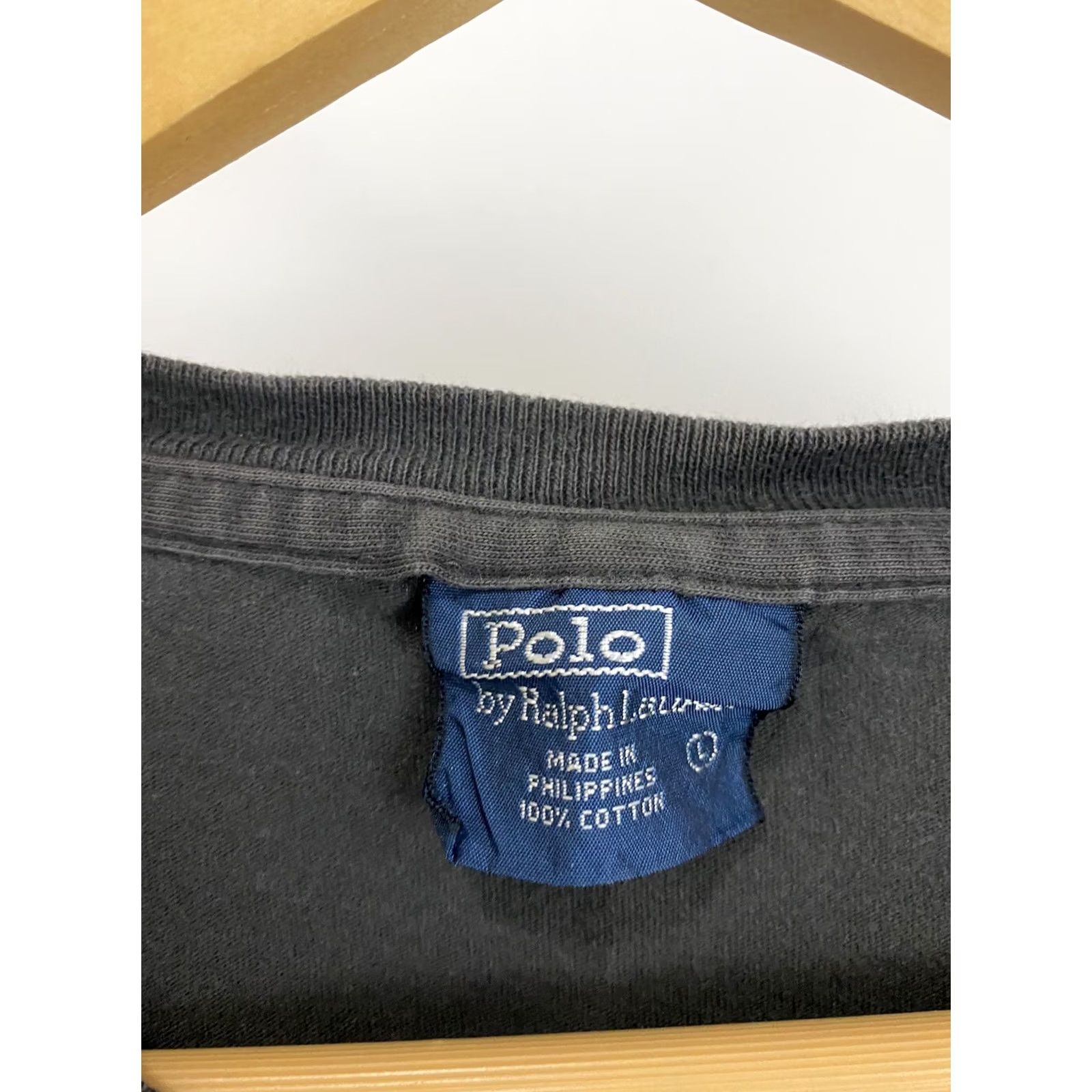 Polo Ralph Lauren VTG Polo Ralph Lauren RL D-3 Varsity Track Factory T-Shirt Size L Charcoal/Black Mens Size US L / EU 52-54 / 3 - 4 Thumbnail