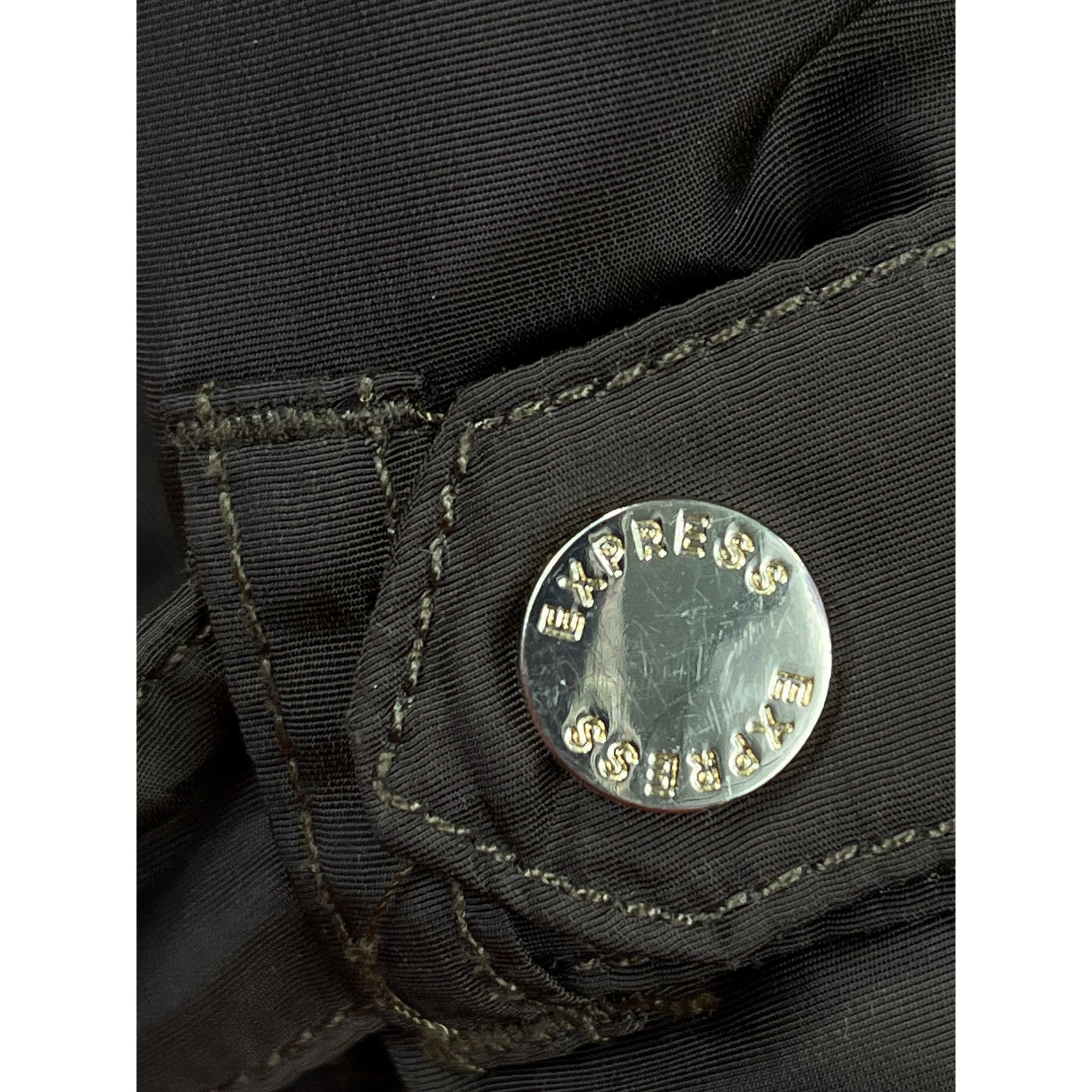 Express Express SKU 7920 Womens Olive Green Parka Jacket With Belt S Size S / US 4 / IT 40 - 13 Thumbnail