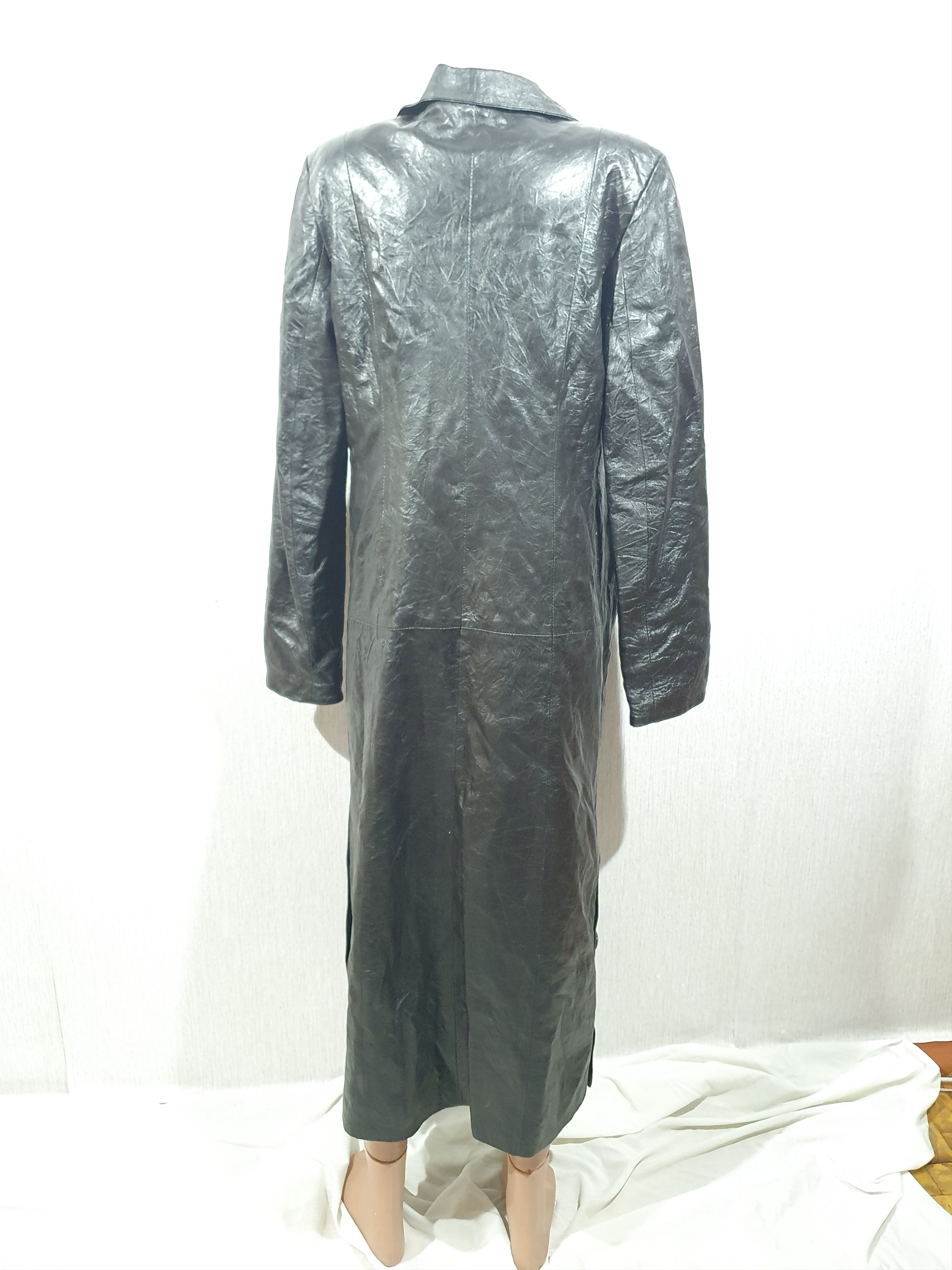 Leather Leather long coat Size L / US 10 / IT 46 - 4 Thumbnail