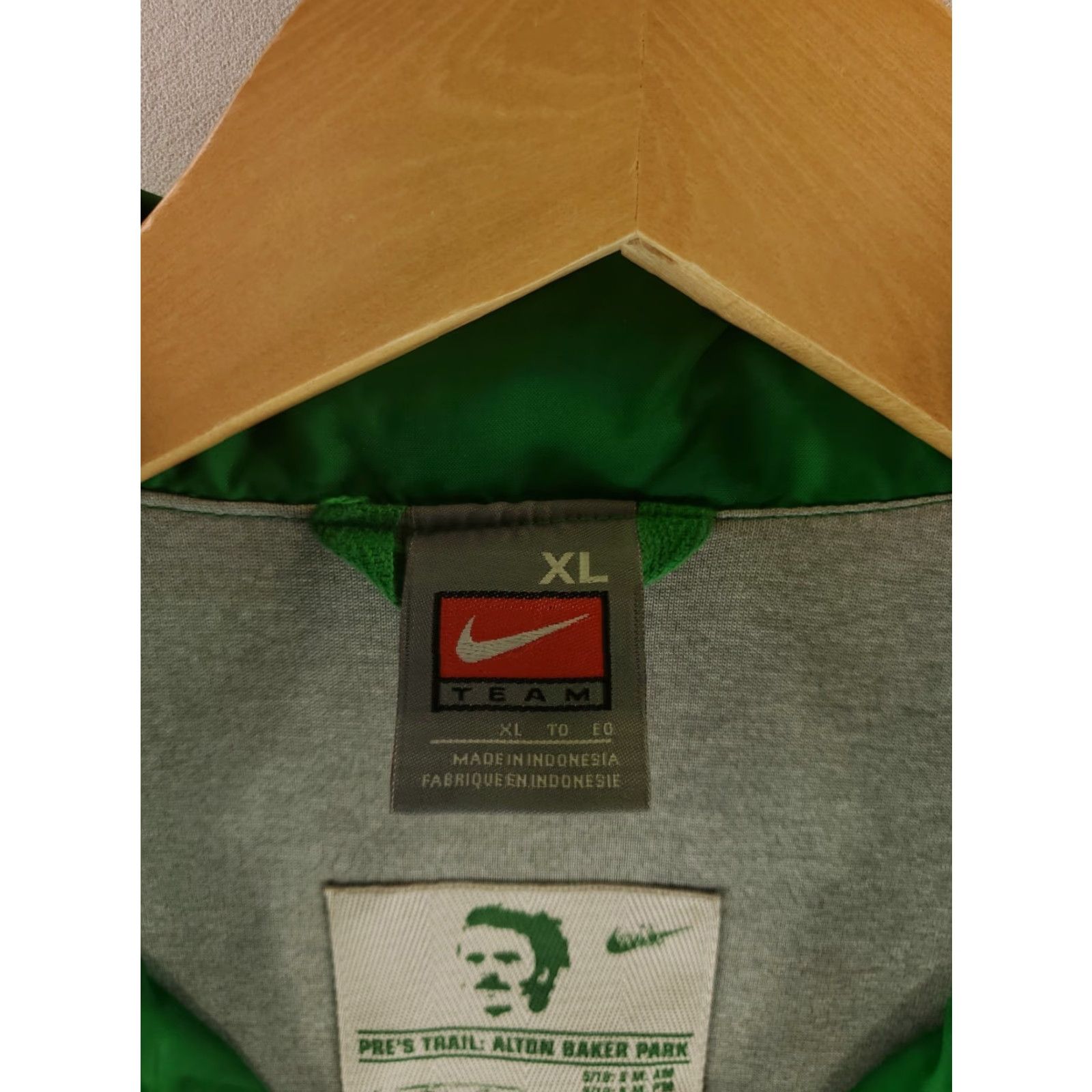 Nike Nike Oregon Track Prefontaine Windbreaker Full Zip Hooded Jacket Green Mens XL Size US XL / EU 56 / 4 - 5 Thumbnail