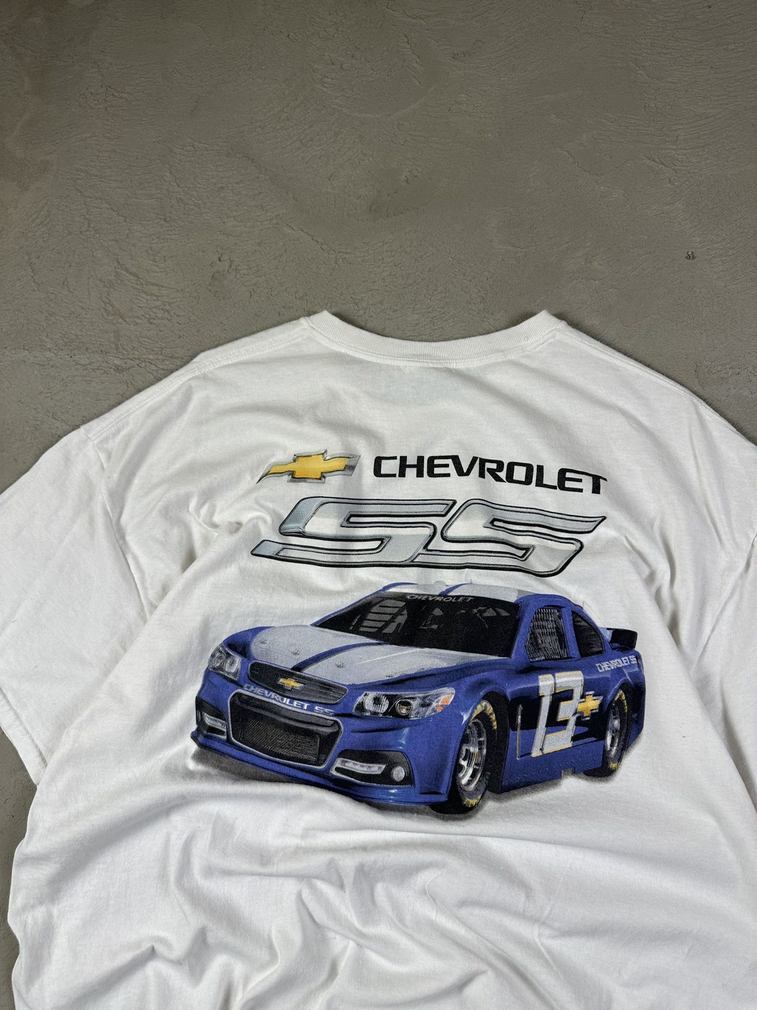 Vintage 00s Vintage Chevrolet 55 Racing T-shirt Hype Size US XL / EU 56 / 4 - 5 Thumbnail