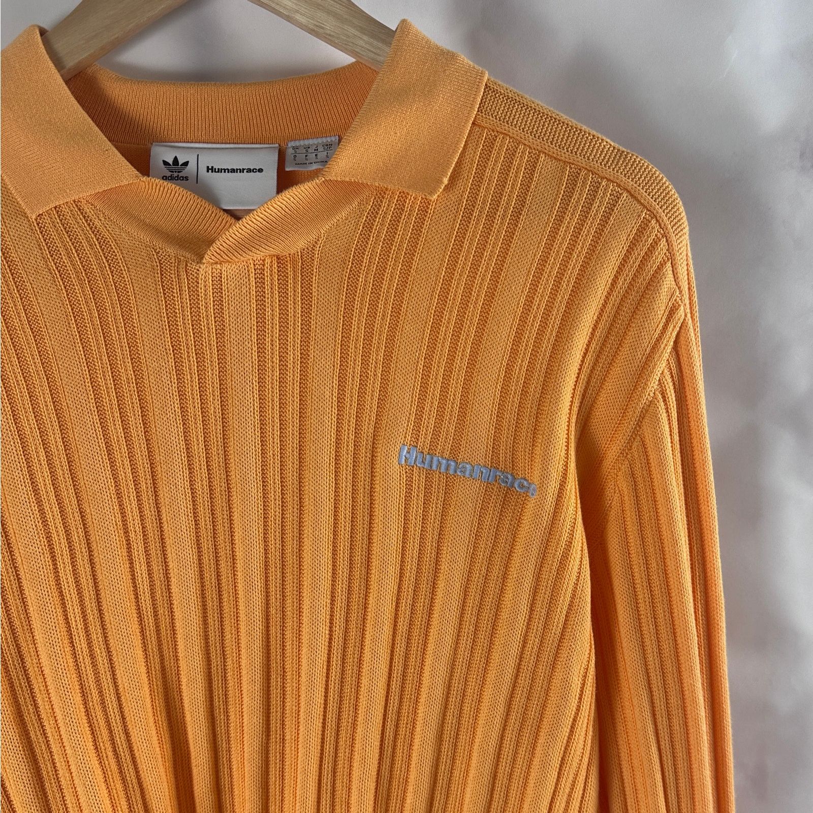Adidas × Pharrell Humanrace Hazy Orange Knit Longsleeve Jersey Size US S / EU 44-46 / 1 - 2 Thumbnail