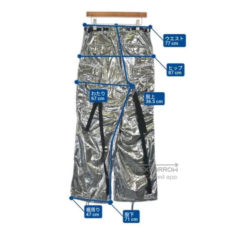 Junya Watanabe Junya Watanabe size M Silver Pants Work Pants Size US 27 - 7 Thumbnail