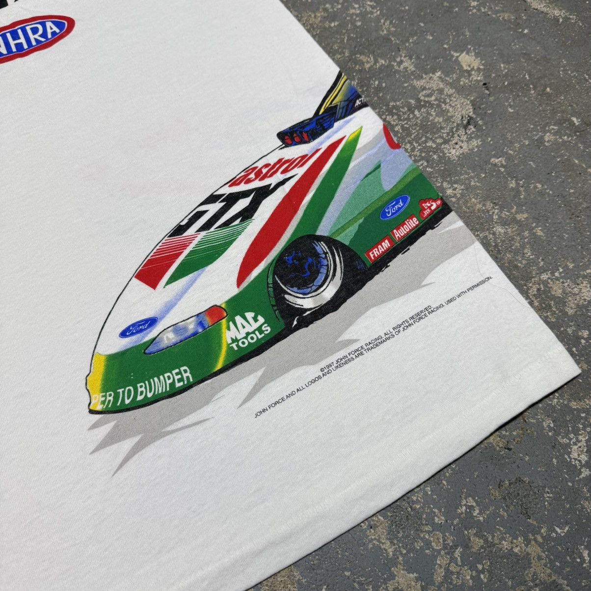 NASCAR Vintage John Force Castrol GTX Racing Wrap Around Nascar Size US XL / EU 56 / 4 - 9 Thumbnail