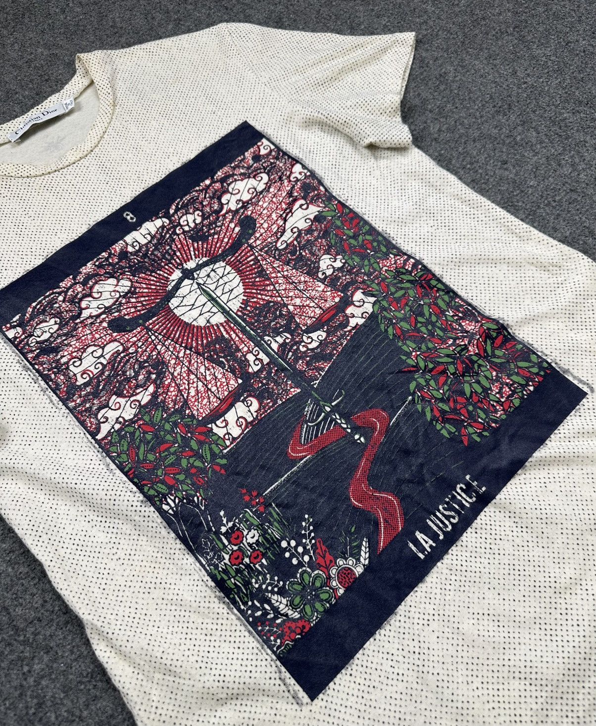 Dior Dior - Christian Dior S/S20 “La Justice” Tarot Graphic Shirt Size S / US 4 / IT 40 - 2 Thumbnail