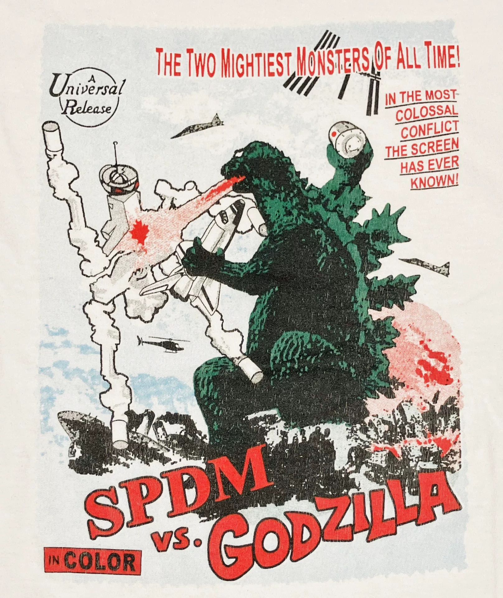 Vintage 90s Vintage Godzilla Graphic T-Shirt Size US M / EU 48-50 / 2 - 1 Thumbnail