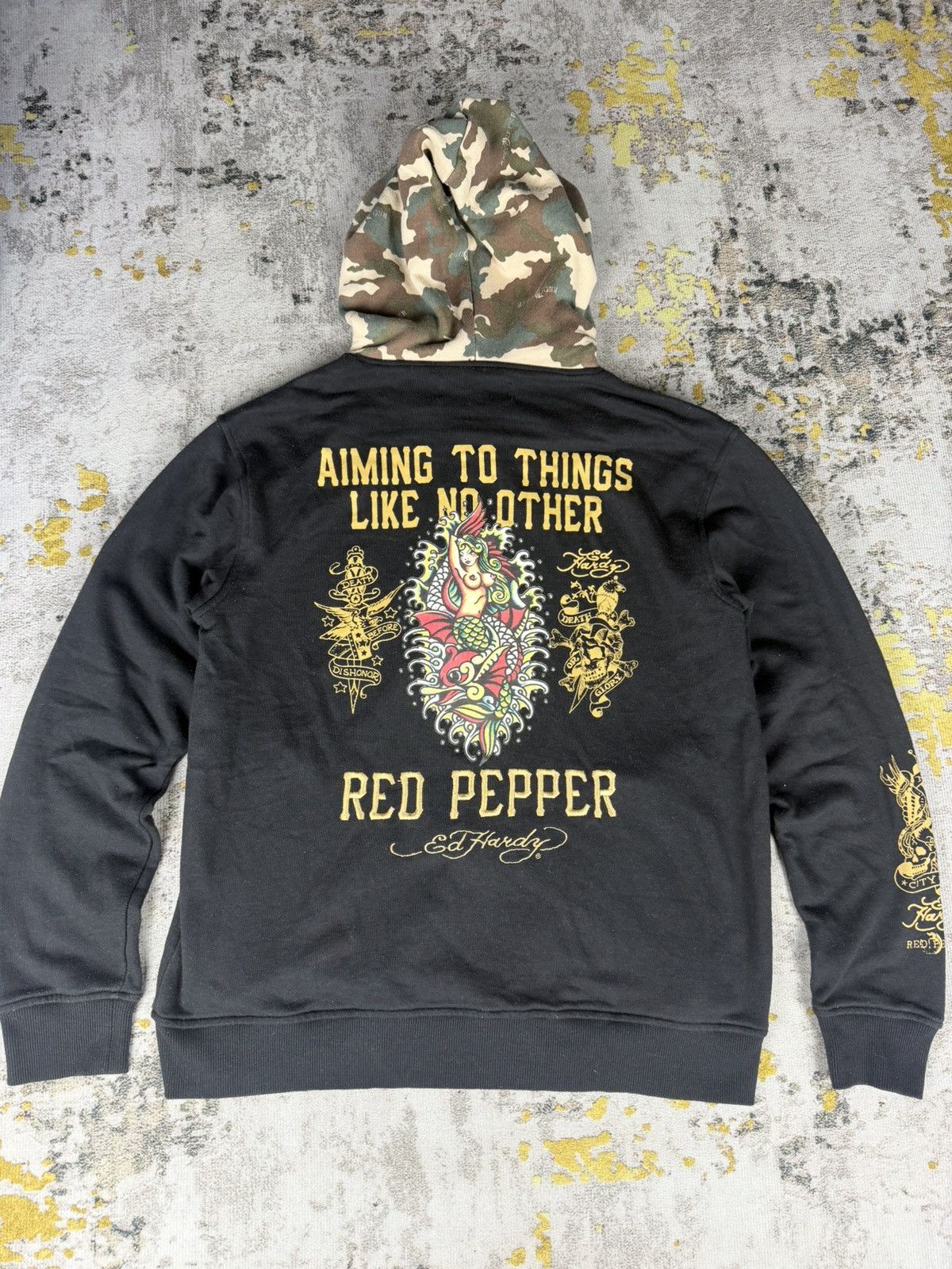 Ed Hardy Rare Red Pepper X Ed Hardy Tatoo Hoodie Size US M / EU 48-50 / 2 - 1 Thumbnail