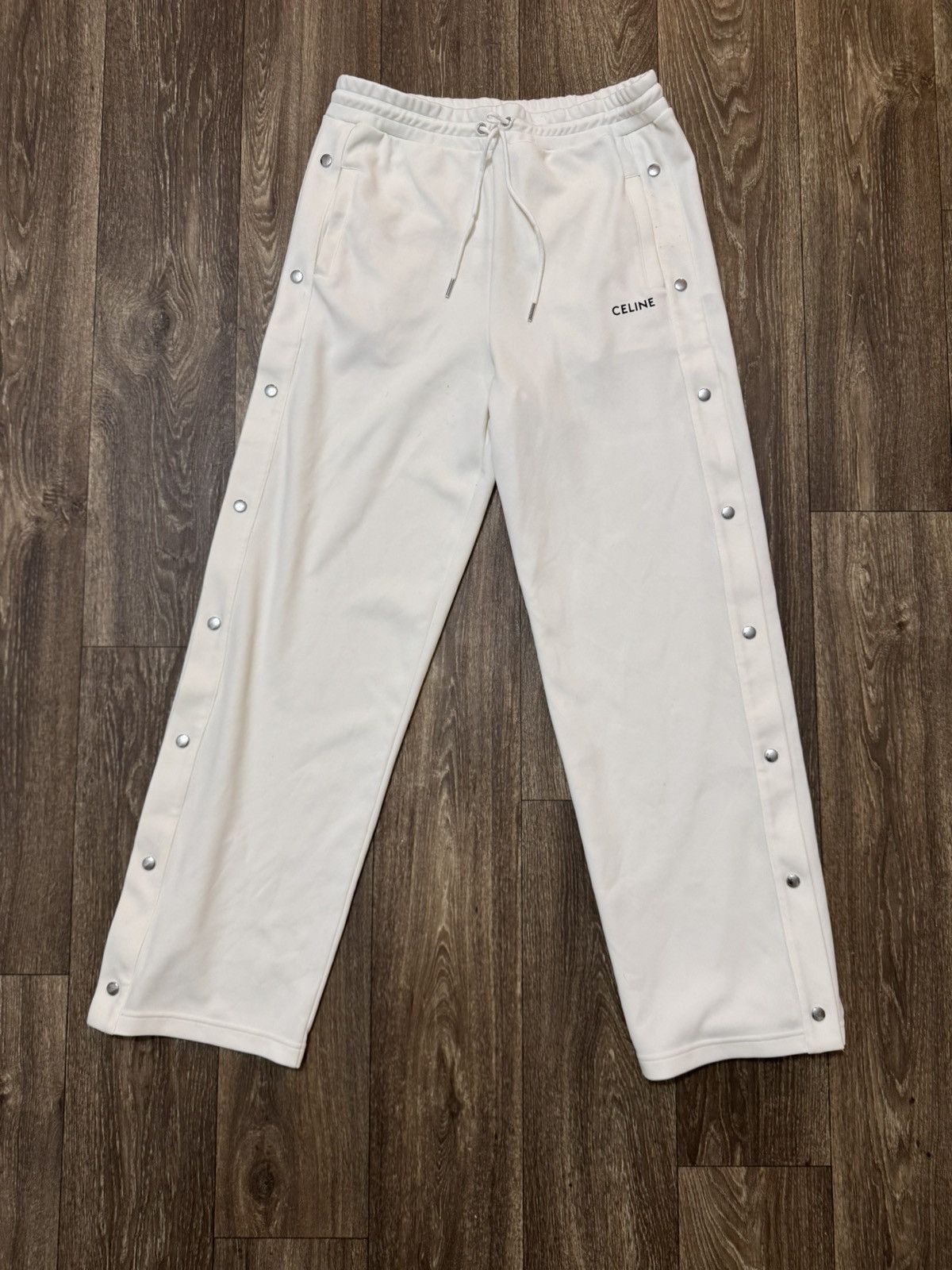 Celine Celine Logo tracksuit pants in double face jersey Size US 32 / EU 48 - 8 Thumbnail