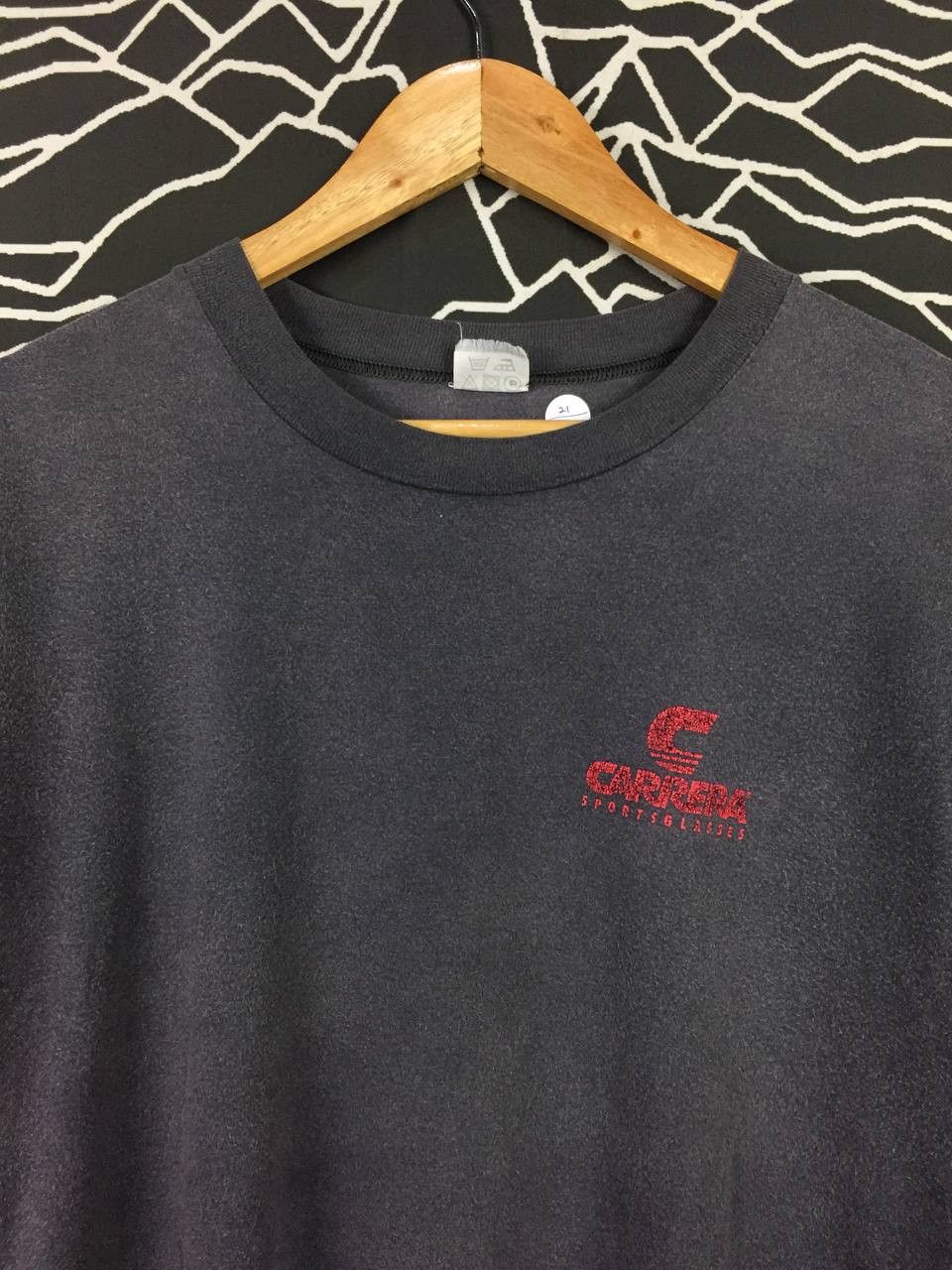 Carrera Vtg 90s Carrera Austrian Sports Glasses Small Logo Promo Tee Size US L / EU 52-54 / 3 - 3 Thumbnail