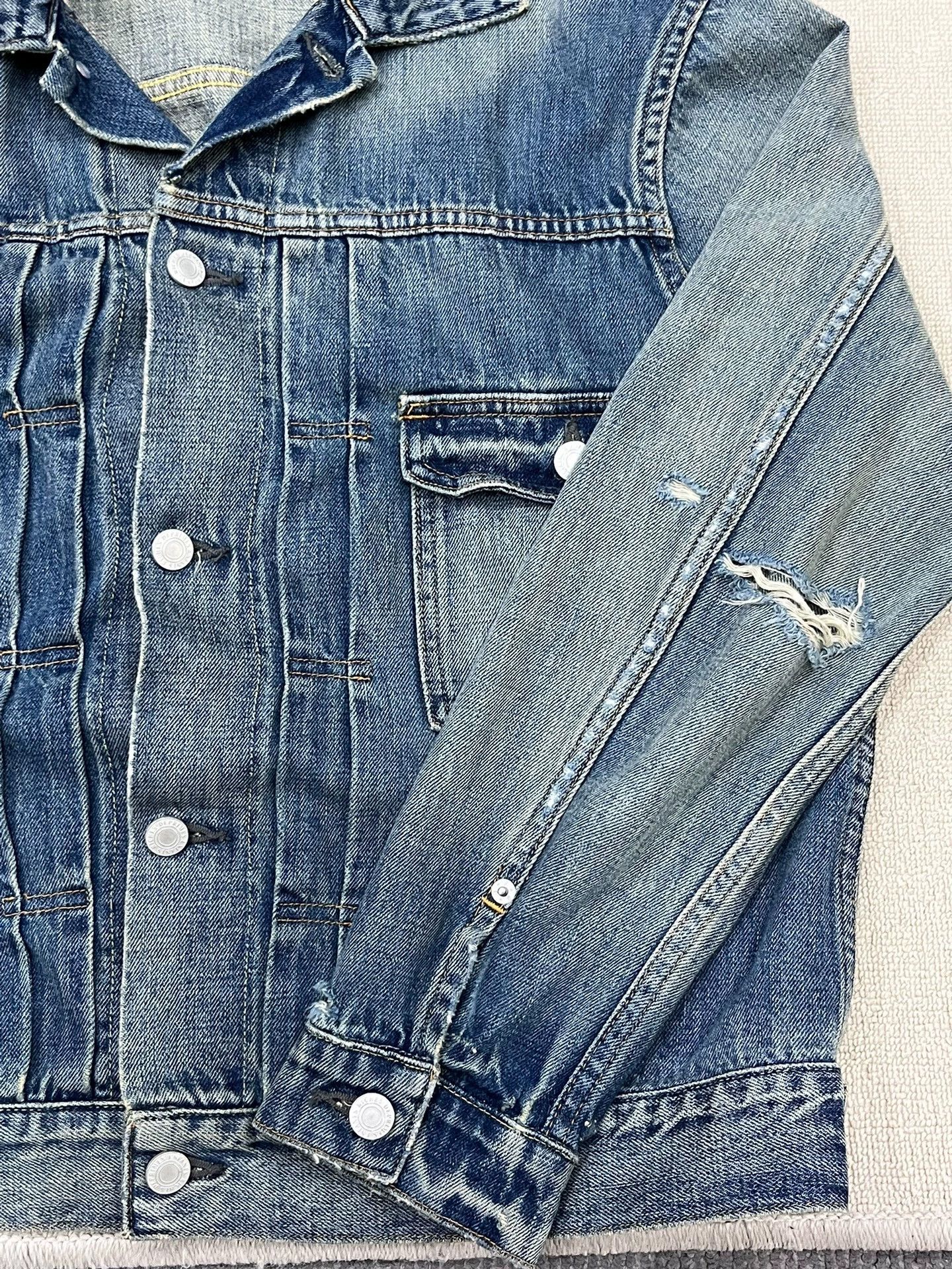 Enfants Riches Deprimes Enfants Riches Deprimes SS24 ERD distressed denim jacket Size US M / EU 48-50 / 2 - 3 Thumbnail