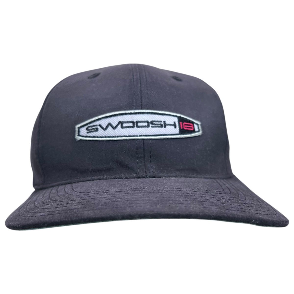Nike Vintage 1990s Nike Swoosh 18 Spell Out Strap Back Hat Size ONE SIZE - 1 Thumbnail