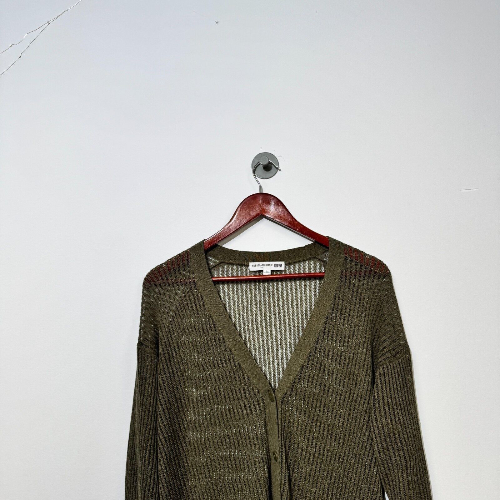 Vintage Vintage Ines De La Fressange Green Viscose Cardigan Size L Size US L / EU 52-54 / 3 - 2 Thumbnail