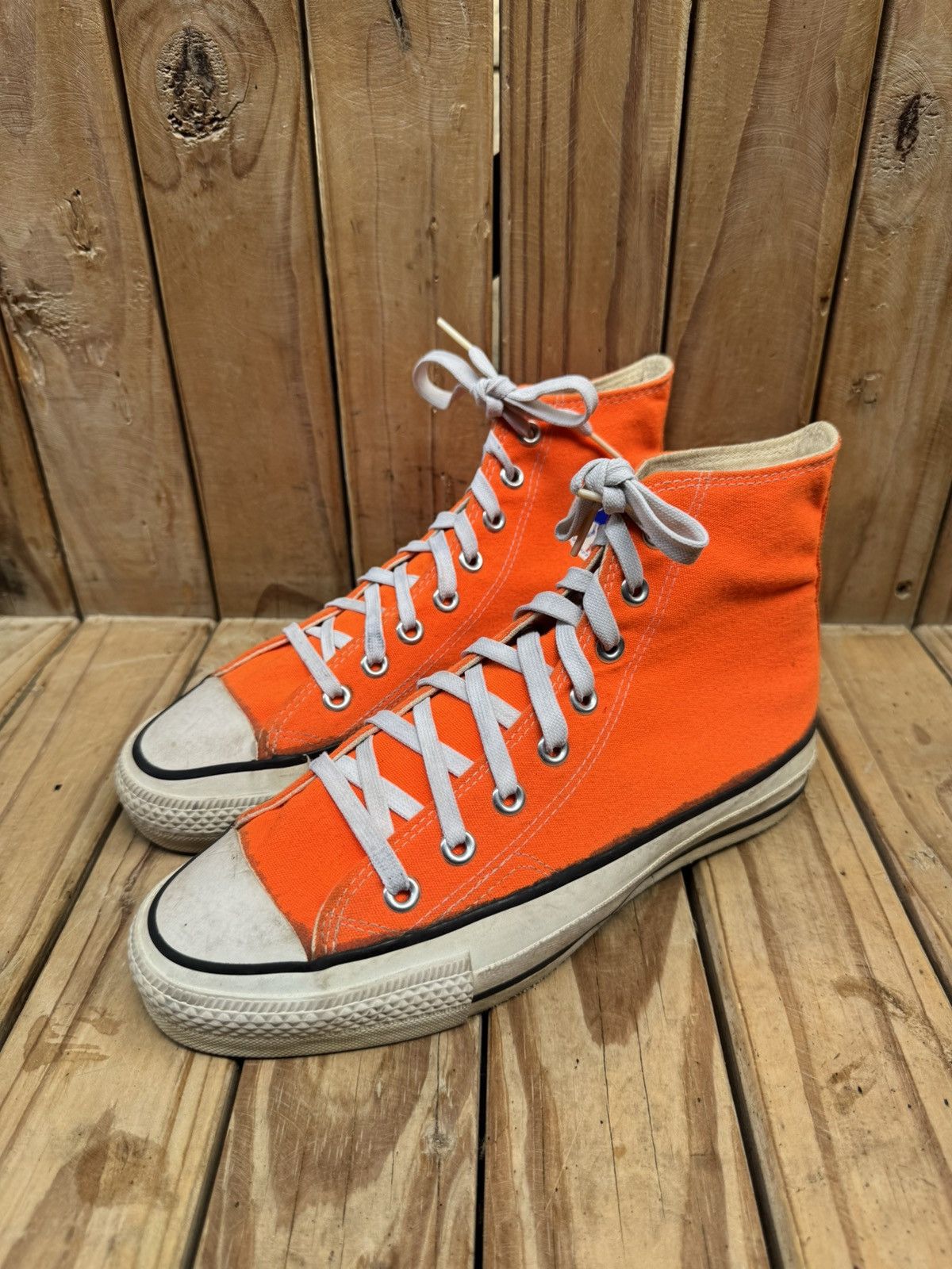 Converse VTG converse all star Hi Top canvas sneakers made in USA Size US 6.5 / EU 39-40 - 1 Thumbnail
