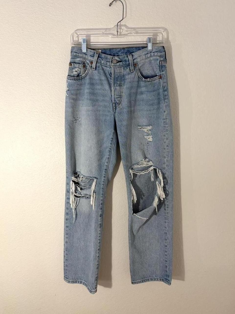 Levi's Levi’s Women’s 501 ‘90s Denim Jeans 25” Light Wash Mid Rise Size 25" / US 0 / IT 36 - 2 Thumbnail