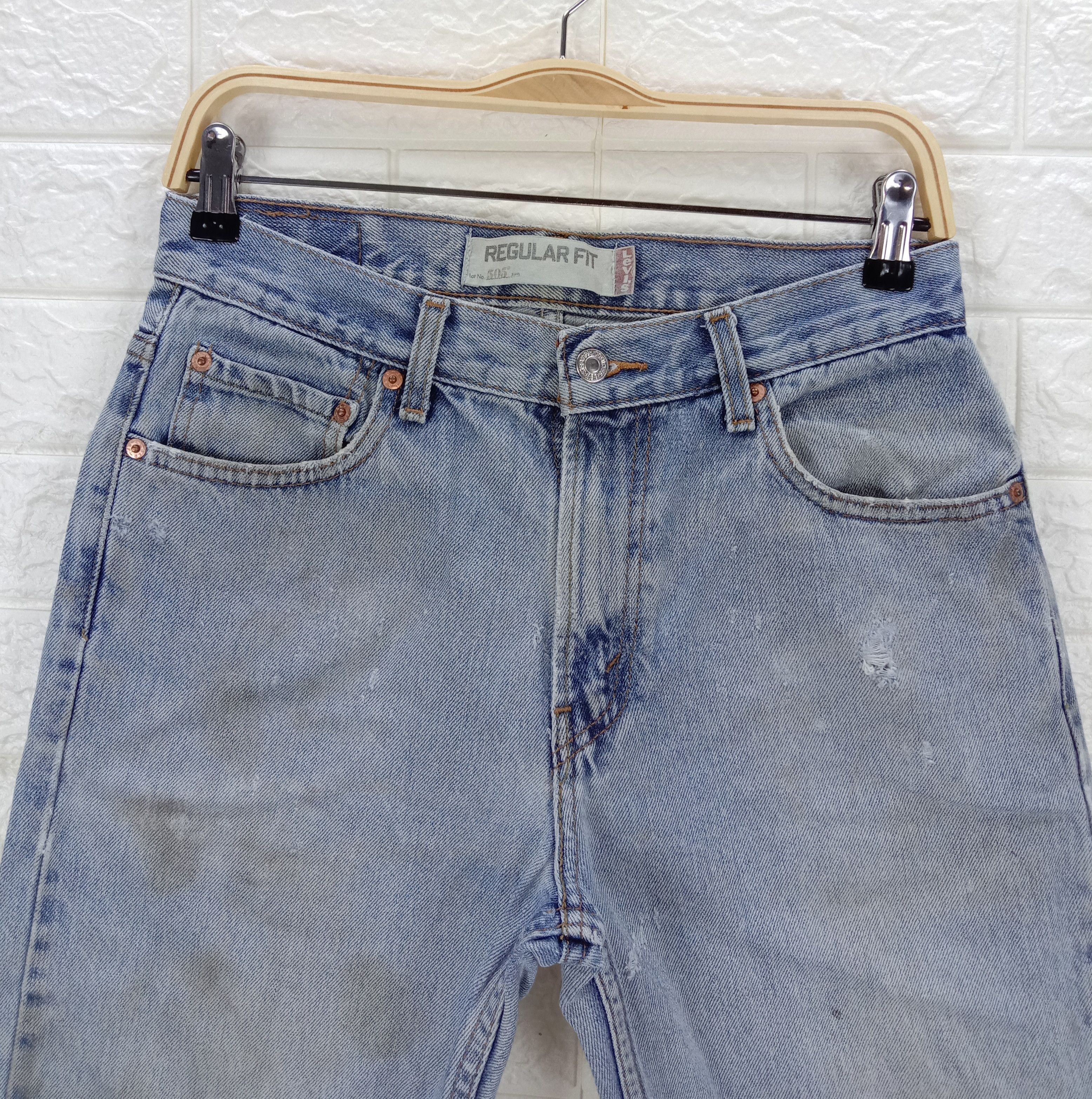 Levi's Vintage Levi's 505 Jeans Regular Fit Dirty Wash Denim Size 30" / US 8 / IT 44 - 2 Thumbnail