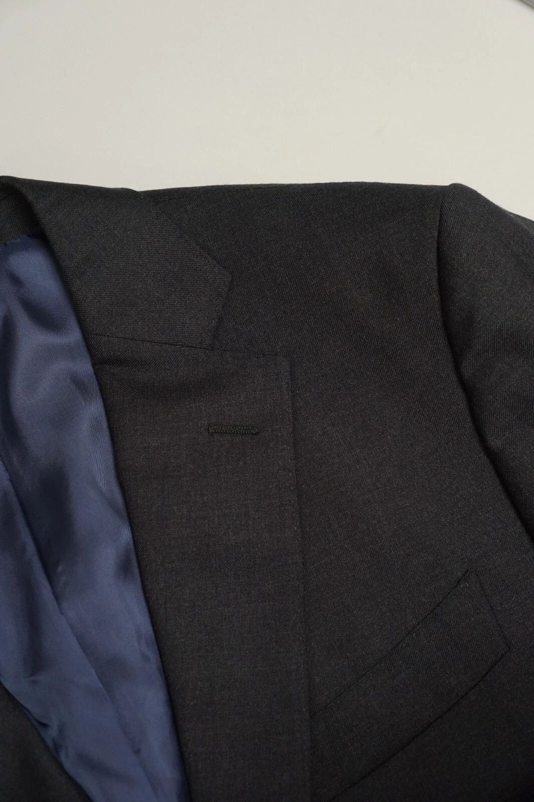 Suitsupply Men Suitsupply Blazer Napoli Charcoal Grey REDA Wool UK/US40 Size 40R - 4 Thumbnail