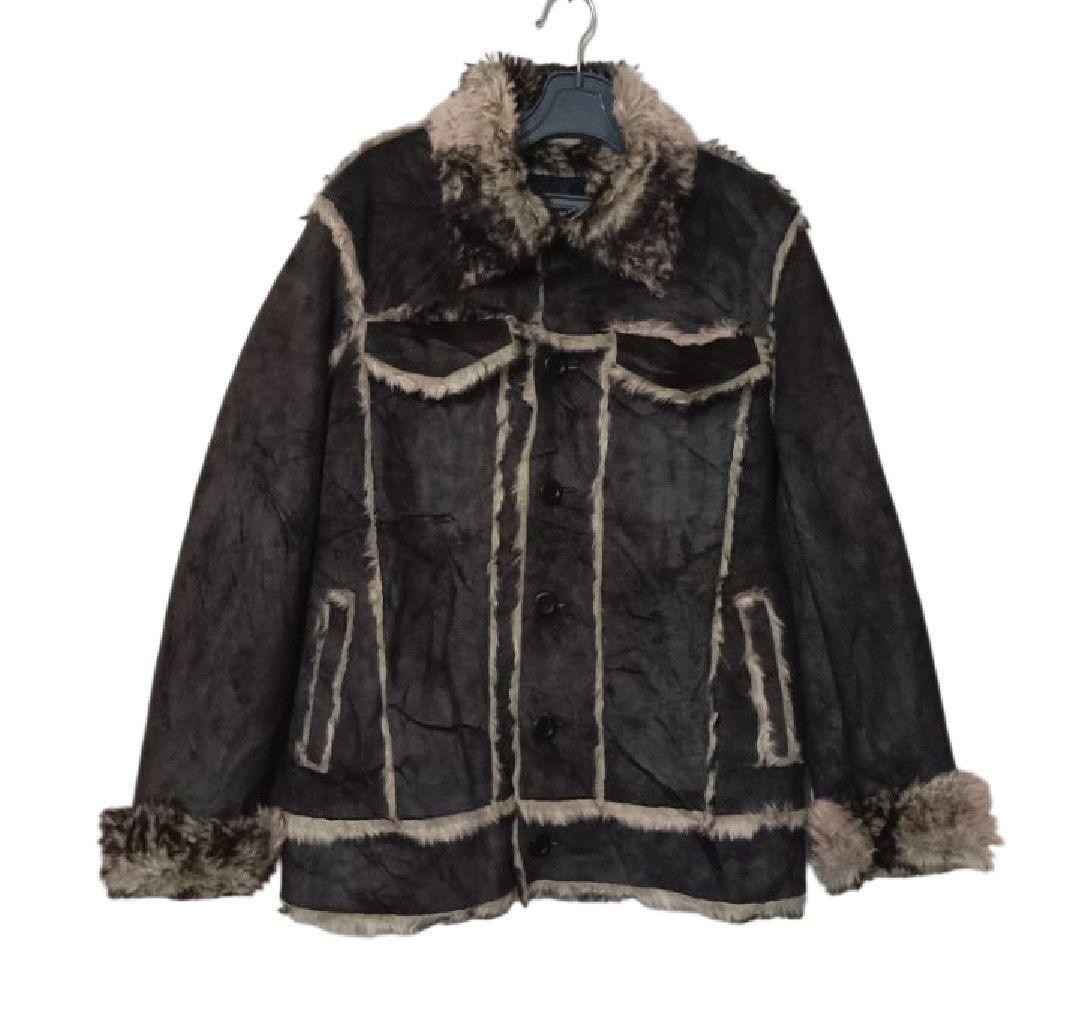 Beauty Beast 291295🌟HOMME Vintage suade trucker jacket with fur Size US M / EU 48-50 / 2 - 1 Thumbnail