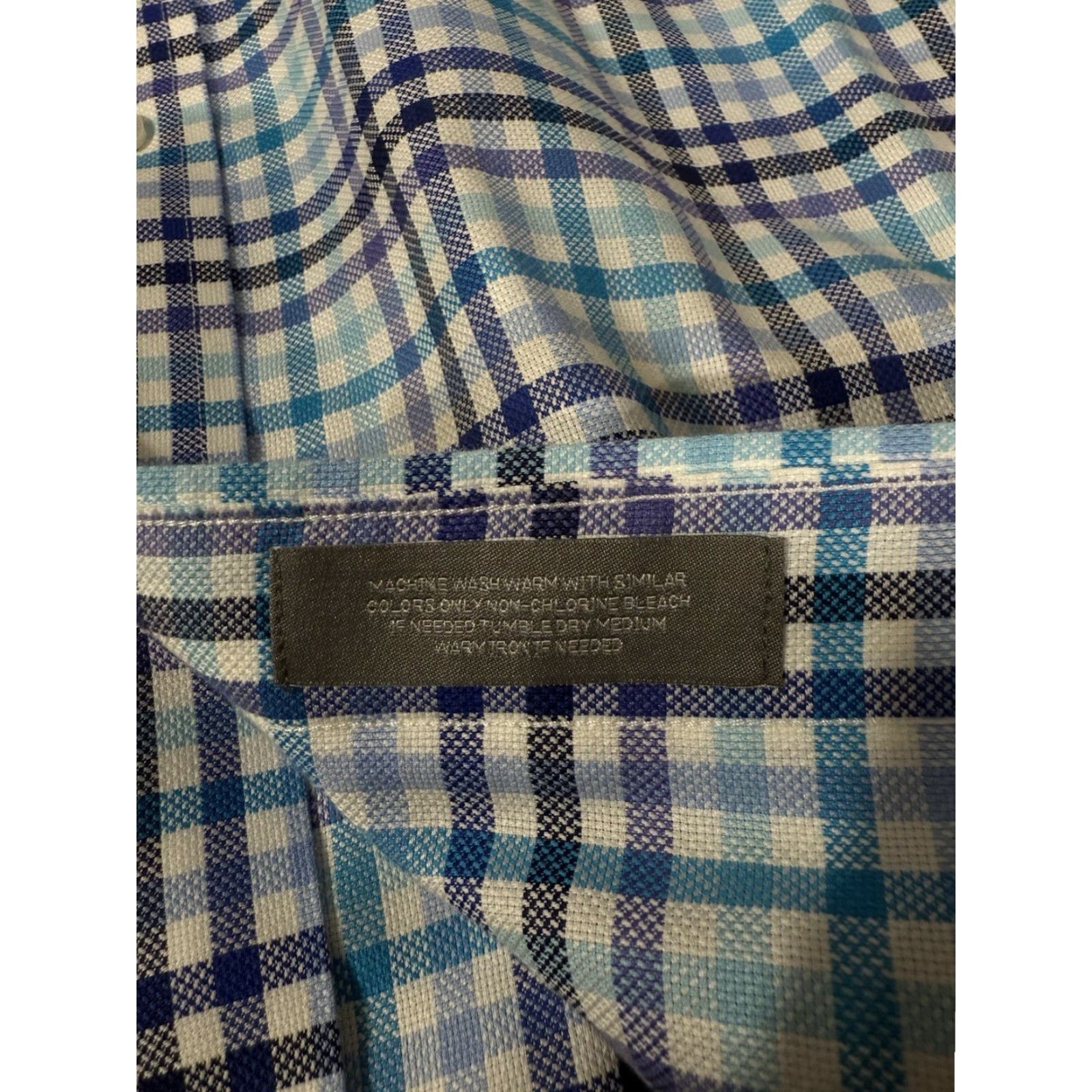 Cremieux Daniel Cremieux Shirt Mens L Blue Plaid Button-Down Short Sleeve Signature Collection Size US L / EU 52-54 / 3 - 7 Thumbnail