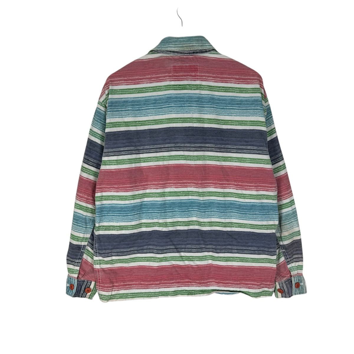 Nigel Cabourn × Vintage 🔥NIGEL CABOURN RAINBOW STRIPED JACKET Size US L / EU 52-54 / 3 - 7 Thumbnail