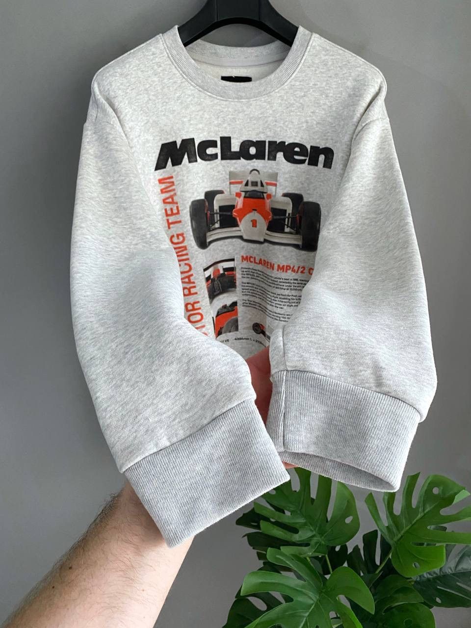 Formula 1 McLaren Formula 1 Team Graphic Print Logo Grey Sweatshirt, L Size US L / EU 52-54 / 3 - 7 Thumbnail