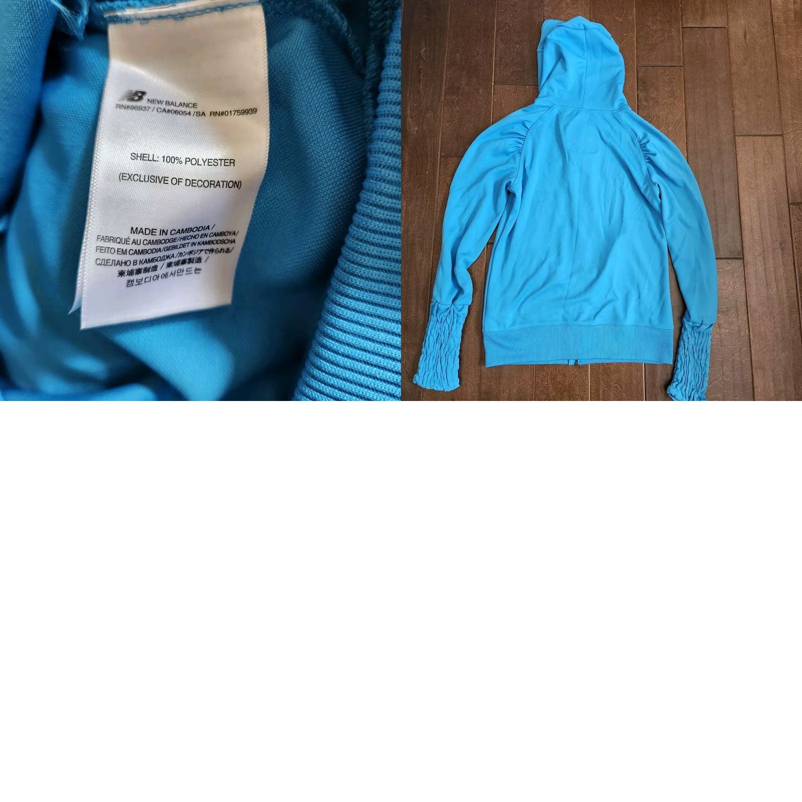 New Balance New Balance Heritage Turquoise Blue Hooded Track & Field Jacket S Women's Turquoise Activewear Long Sleeve Pullover Jogger Run Size S / US 4 / IT 40 - 9 Thumbnail