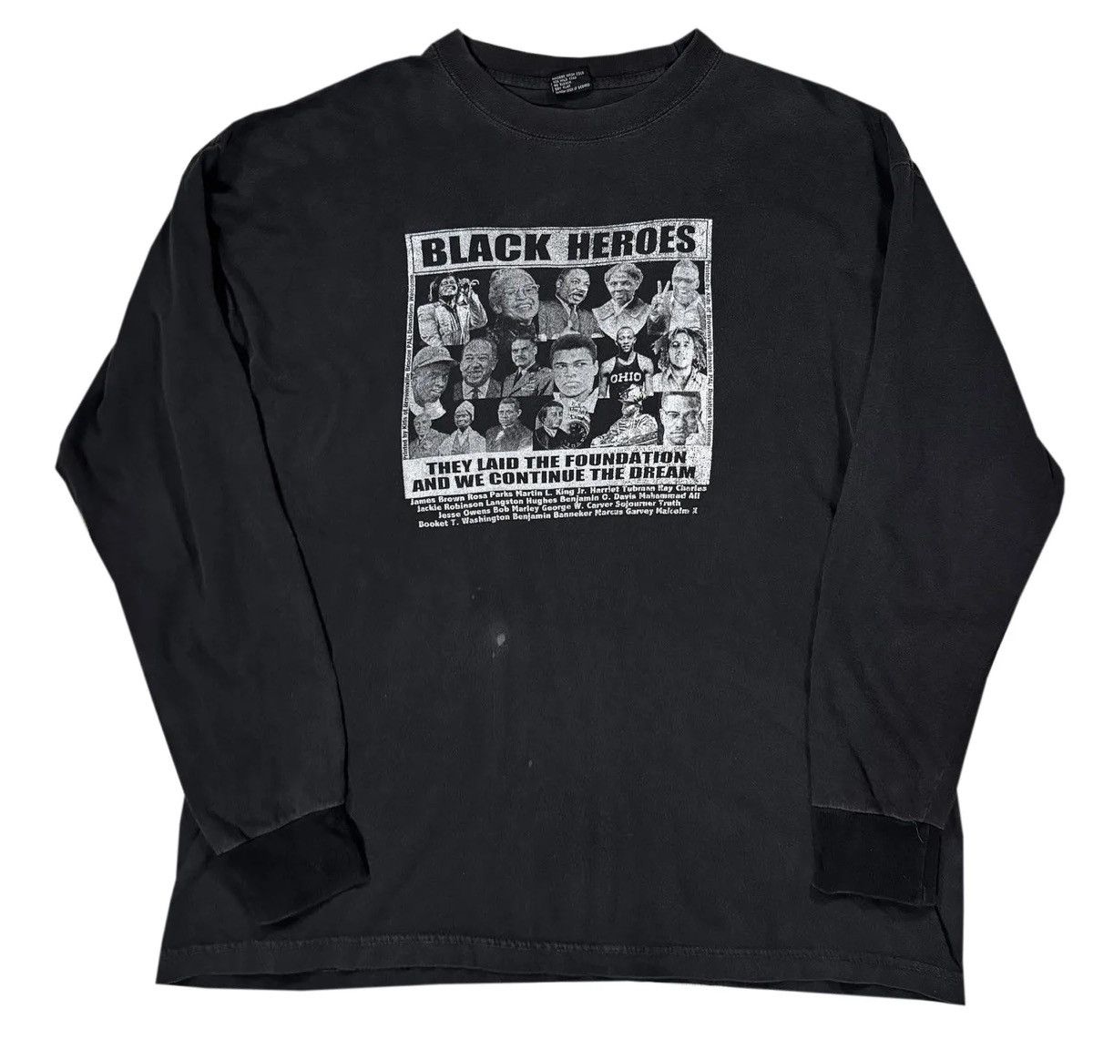 Vintage Vintage Black Heroes The Laid The Foundation Shirt Size XXL Size US XXL / EU 58 / 5 - 1 Thumbnail