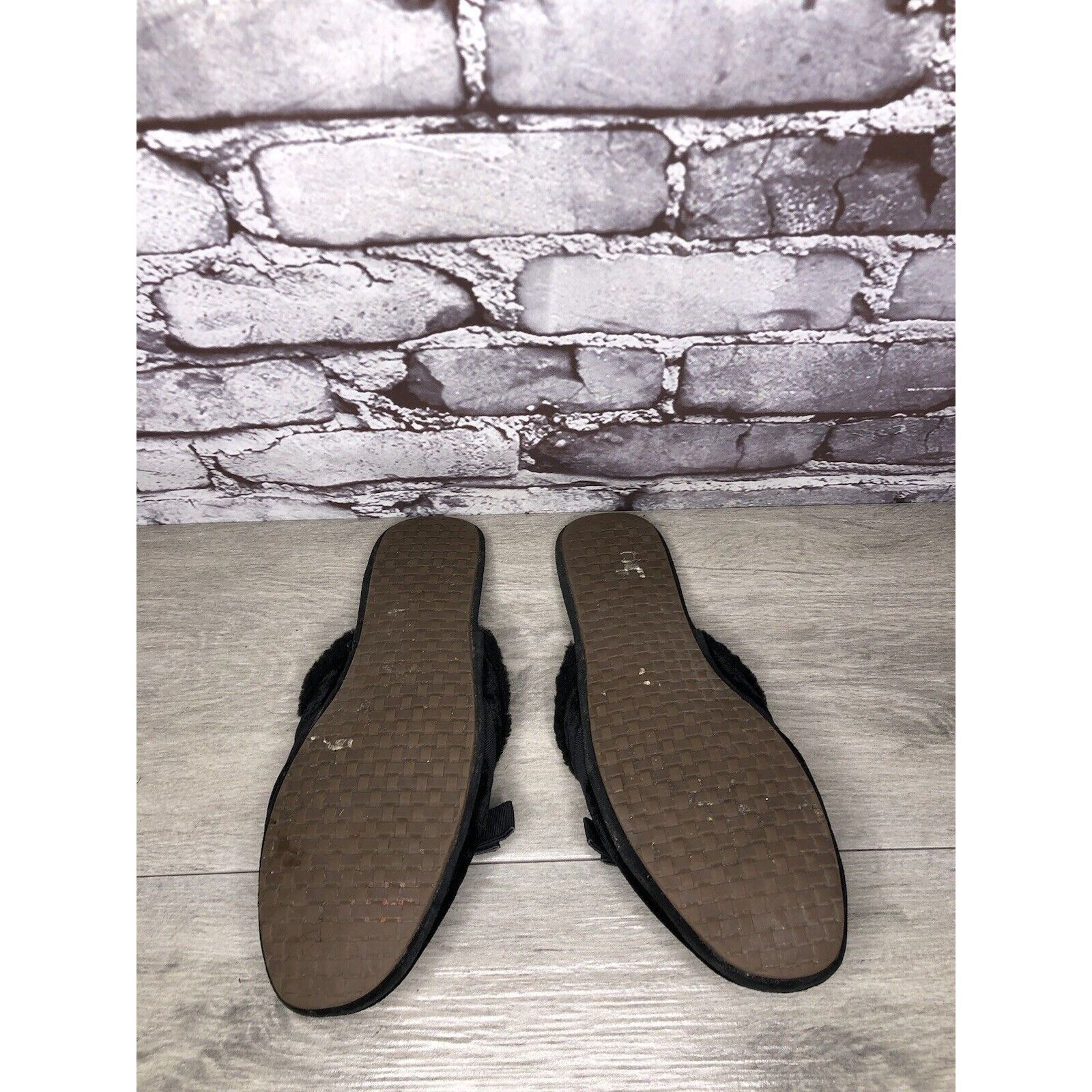 Cole Haan Cole Haan Black Velvet Leather Bow Casual Mules Flats Women Size US 8 / IT 38 - 7 Thumbnail