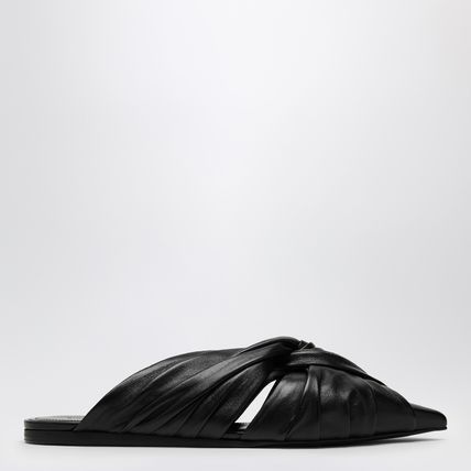 Givenchy o1w1db10525 Twist Flat Mules in Black Size US 7 / IT 37 - 1 Thumbnail