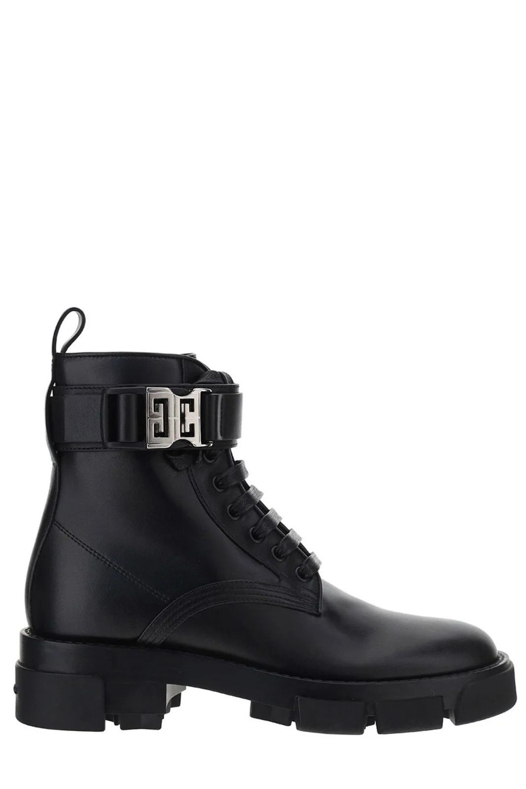 o1srvl11e1224 4G Buckle Ankle Boots in Black