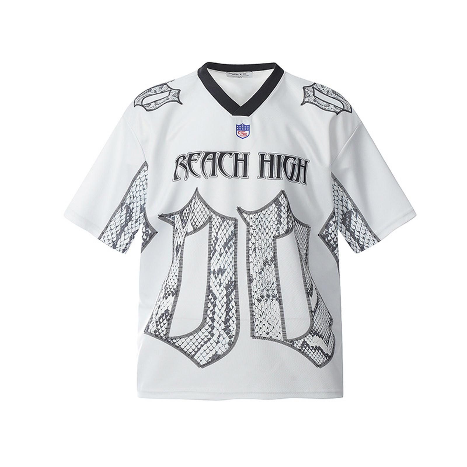Reach High White Snake Design Jersey